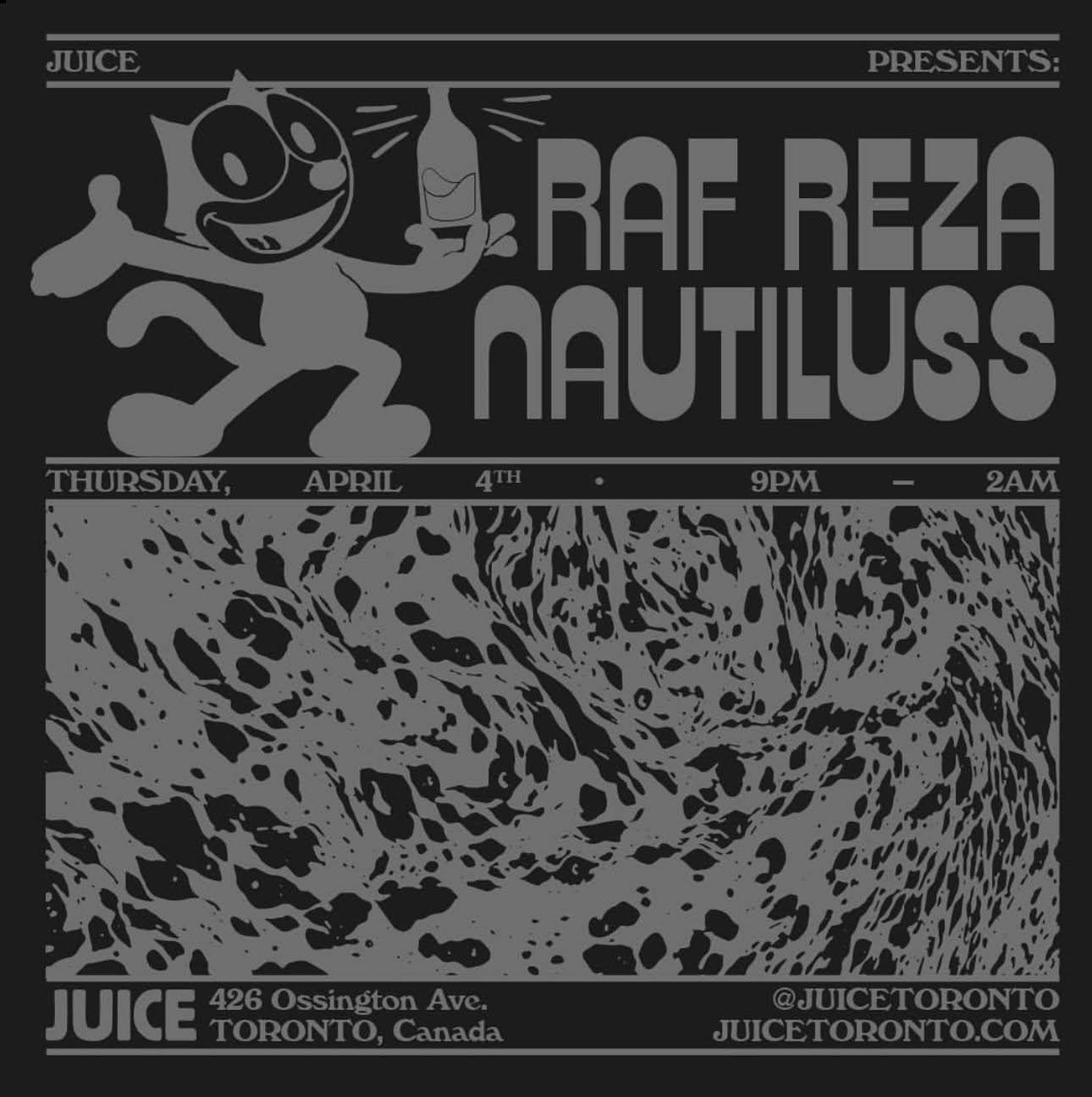 Juice presents Raf Reza and Nautiluss - Página frontal
