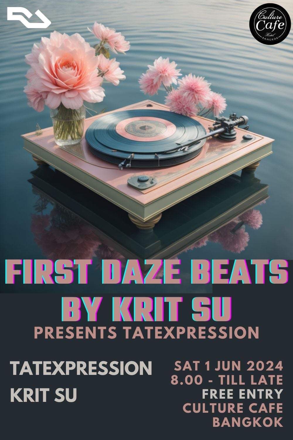 FIRST DAZE BEATS by Krit Su : presents; TateXpression - フライヤー表