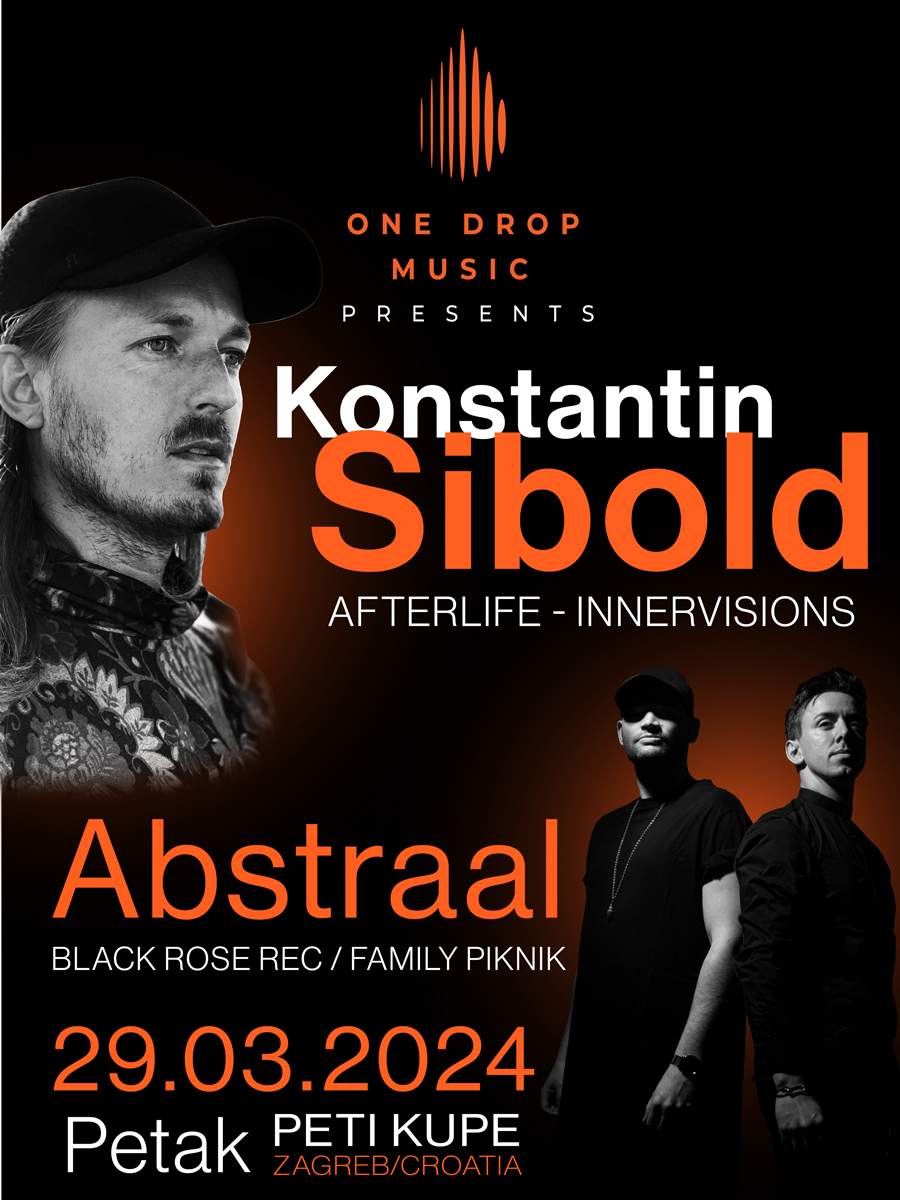 ONE DROP MUSIC presents Konstantin Sibold, Abstraal and Bsside - Página frontal