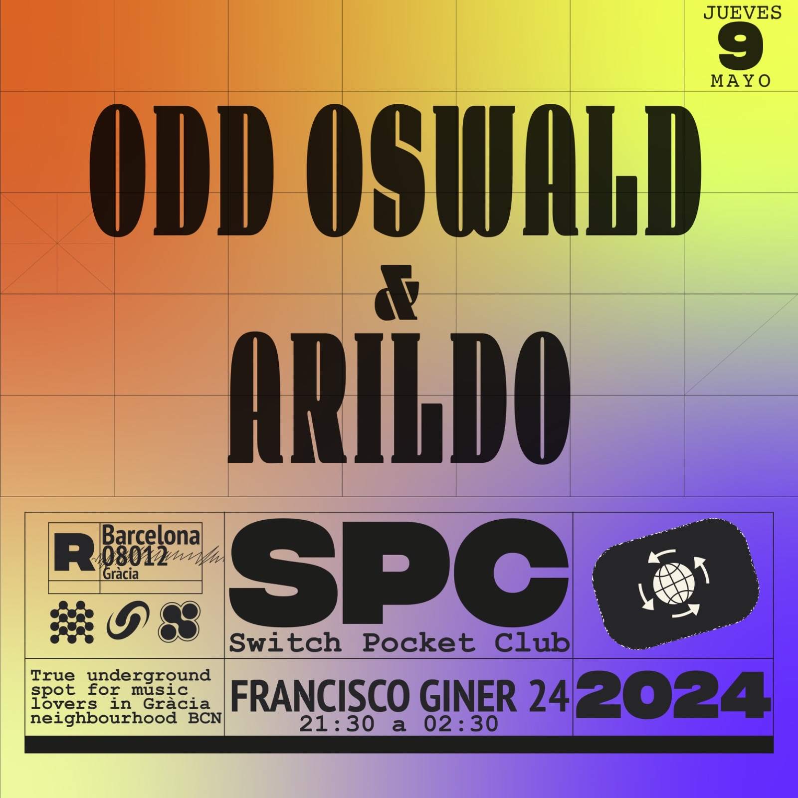 The Dijous Saved My Life: Odd Oswald, Arildo - フライヤー表