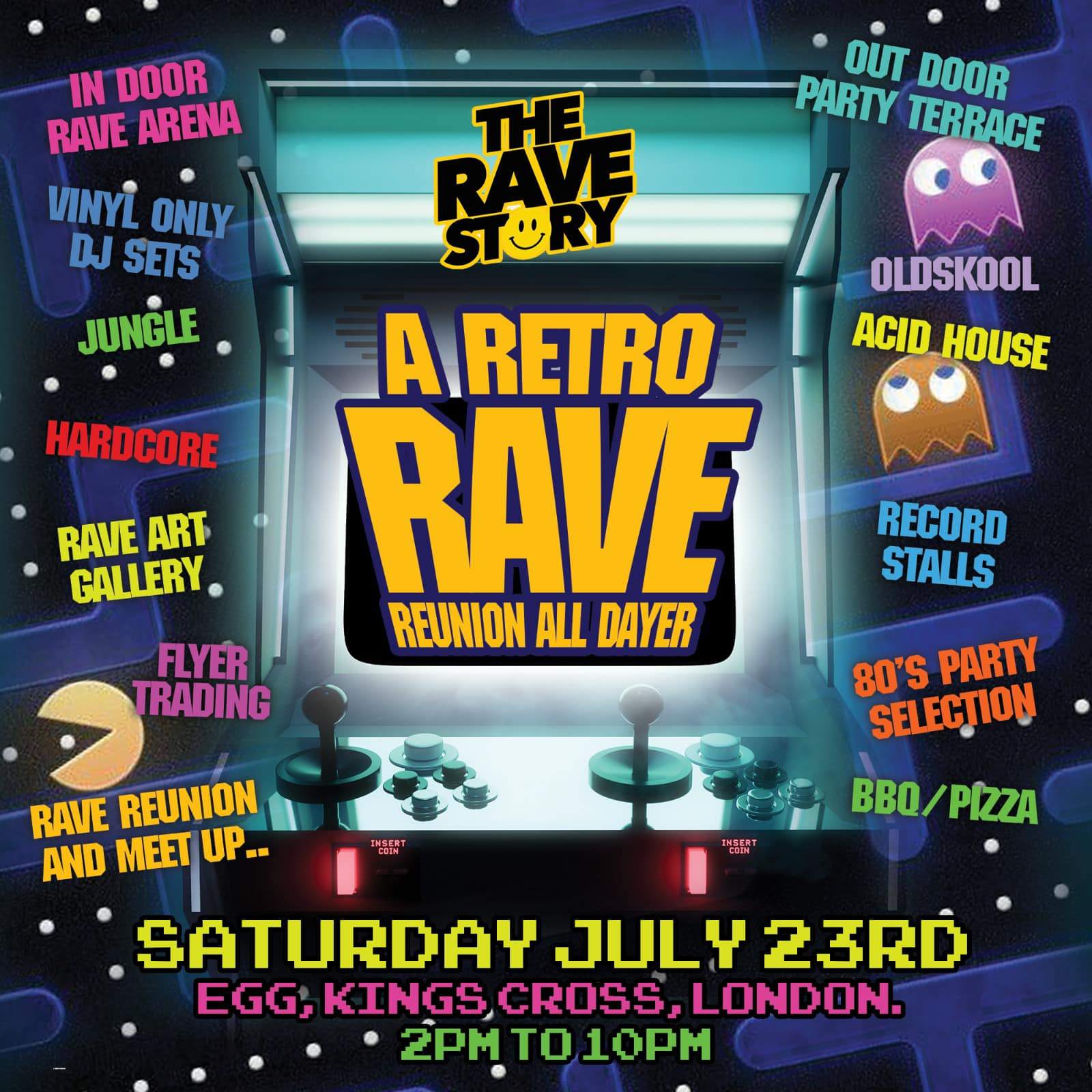 A RETRO RAVE REUNION ALL DAYER - フライヤー表