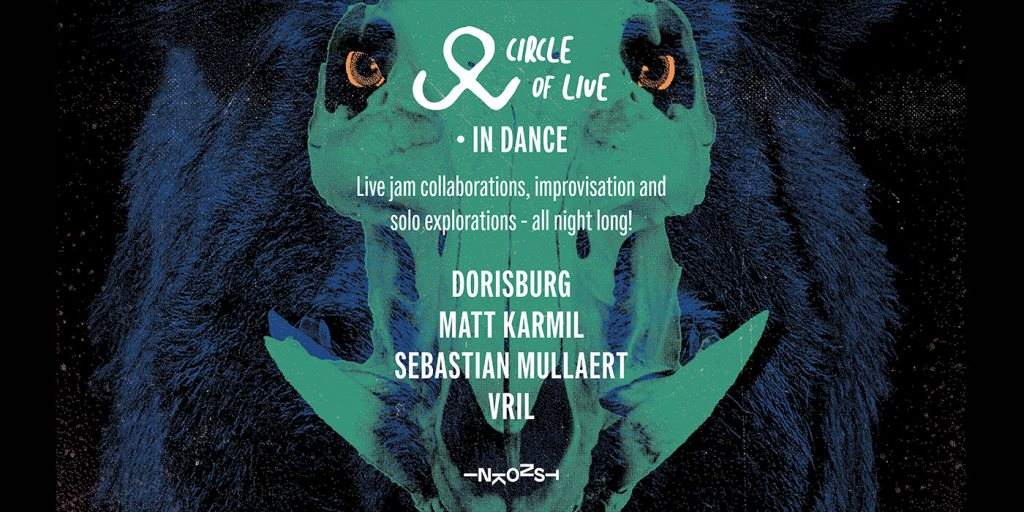 Circle Of Live - In Dance: Dorisburg, Matt Karmil, Sebastian Mullaert, Vril - フライヤー表