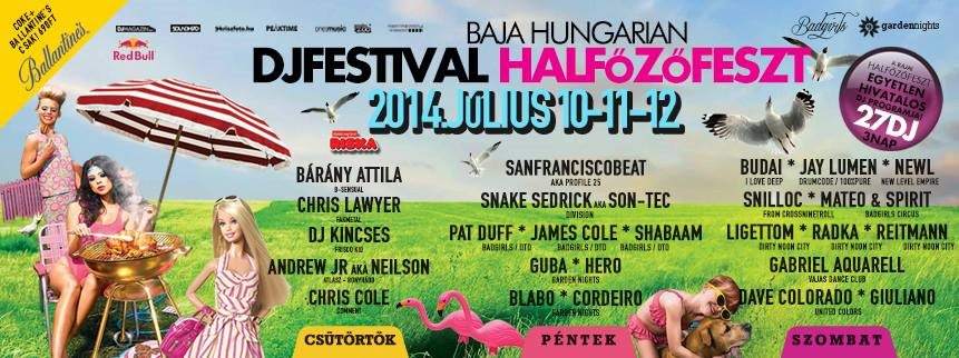 Hungarian DJ Festival Halfőző Fesztivál - フライヤー裏