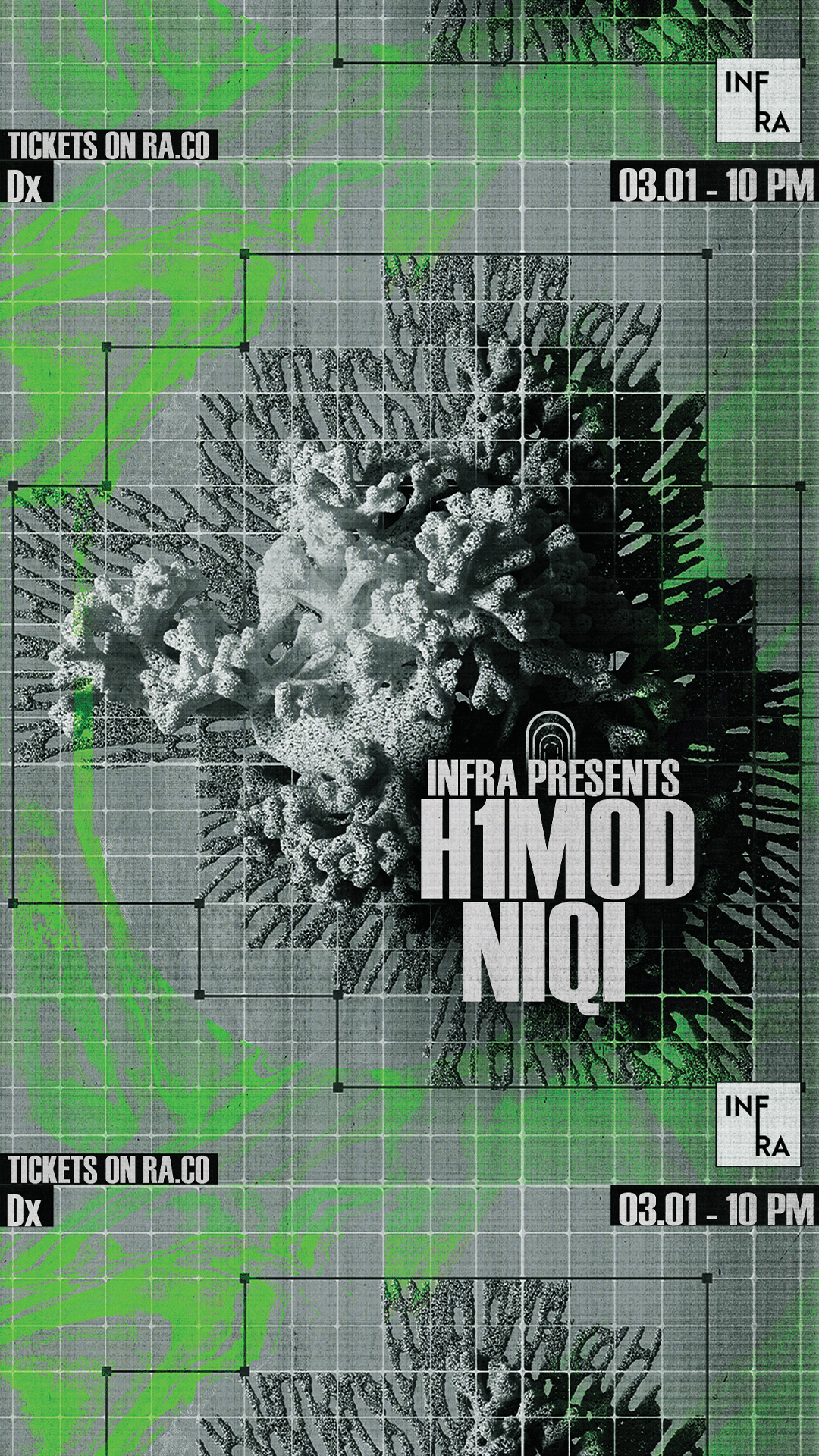 Infra presents H1MOD & Niqi - Página trasera