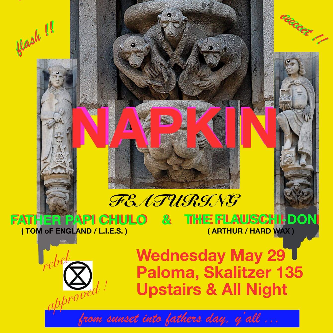 Napkin with Arthur & Tom Of England - フライヤー表