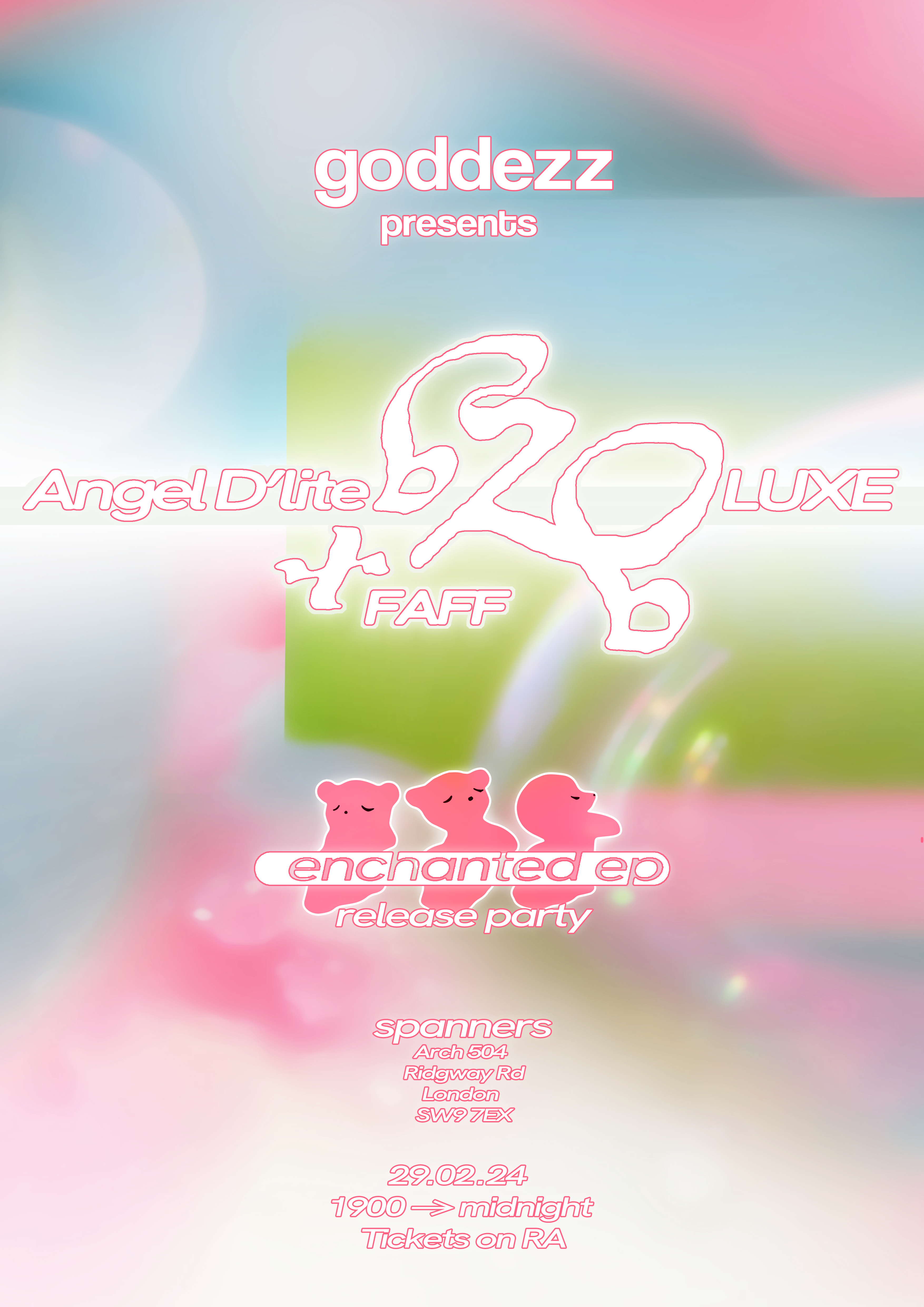 Angel D'lite b2b LUXE - Enchanted EP release party - Página frontal