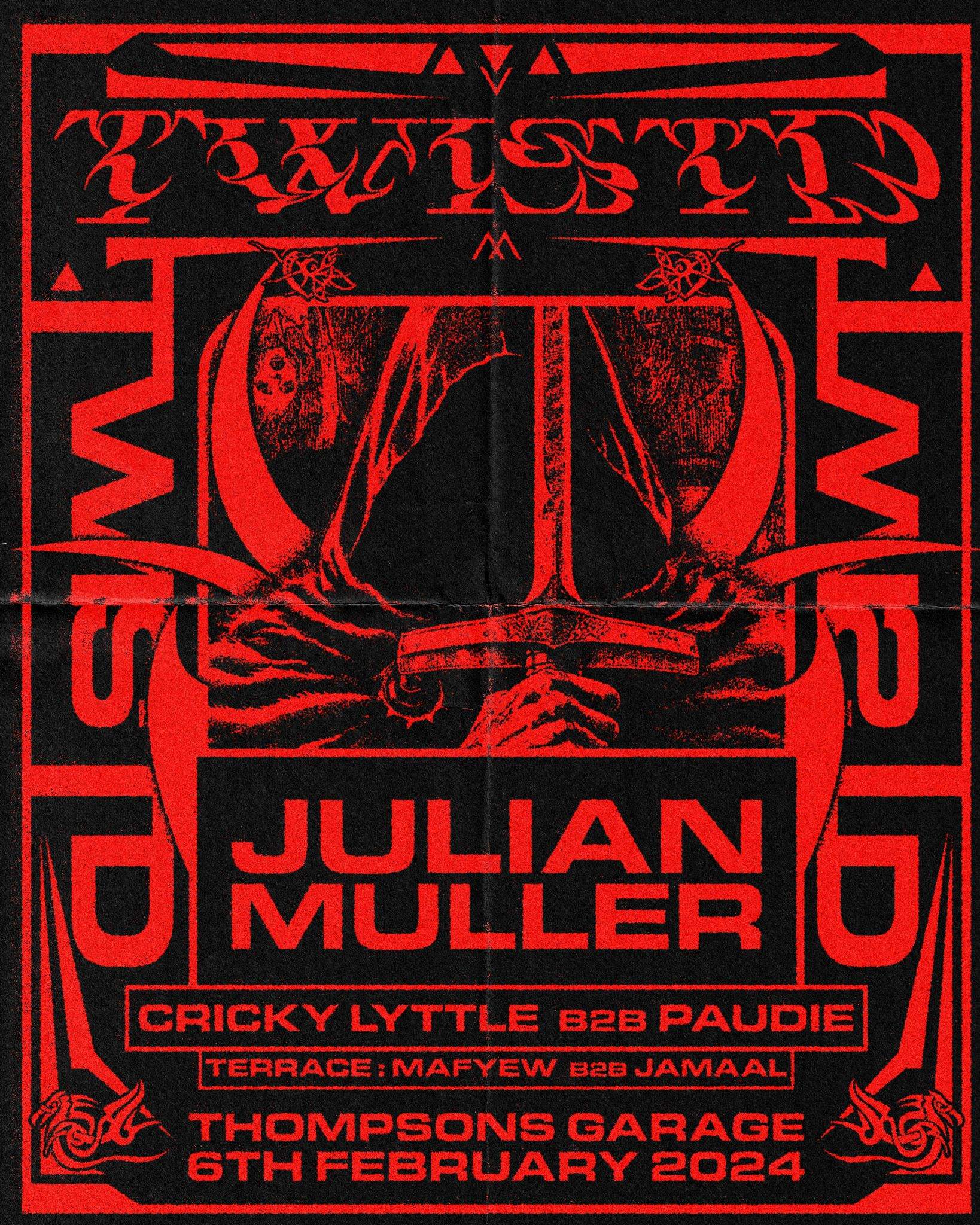 TWISTD pres: Julian Muller - フライヤー表