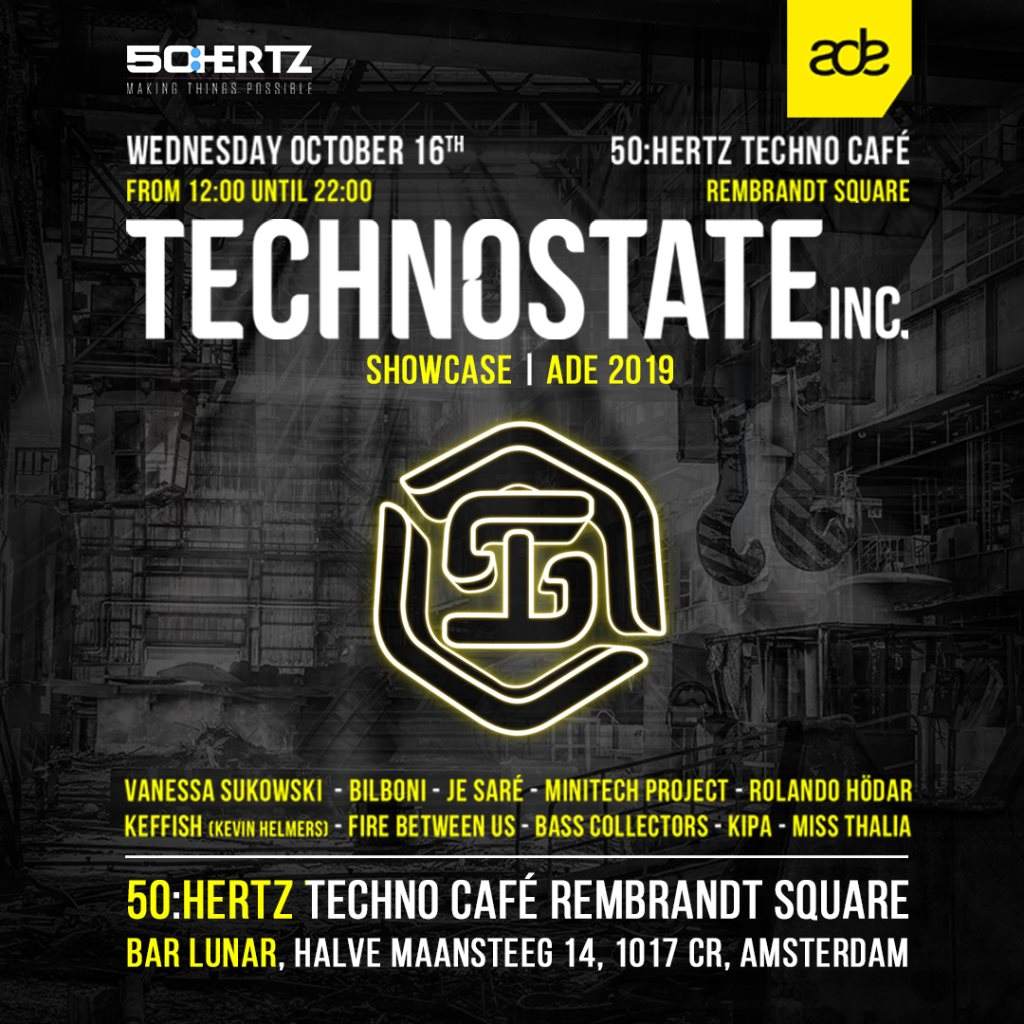 Technostate Inc. Showcase - ADE 2019 - フライヤー裏