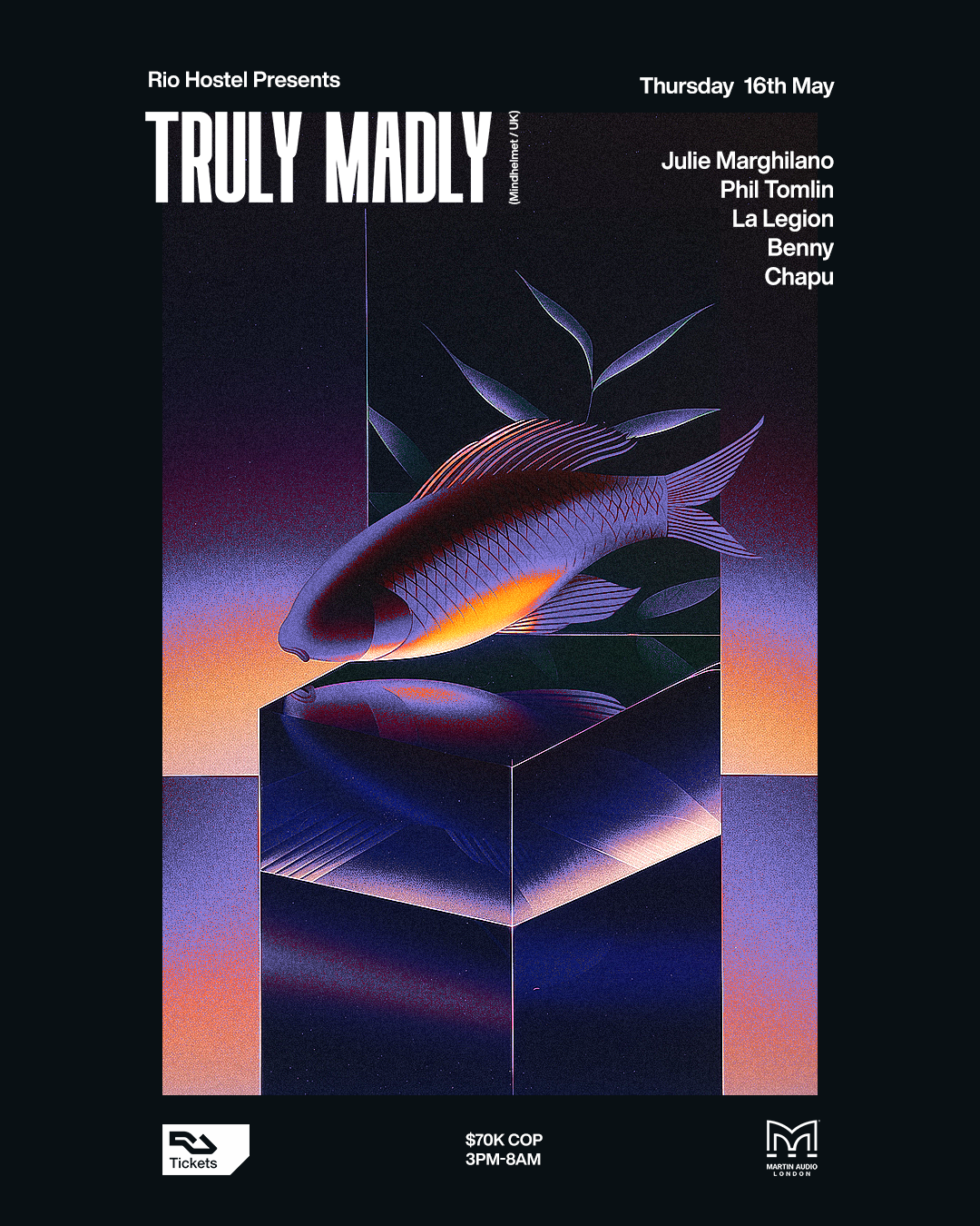 Rio Hostel presents: Truly Madly, Julie Marghilano - フライヤー表