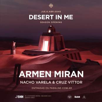Desert In Me x Armen Miran x BNN - フライヤー表