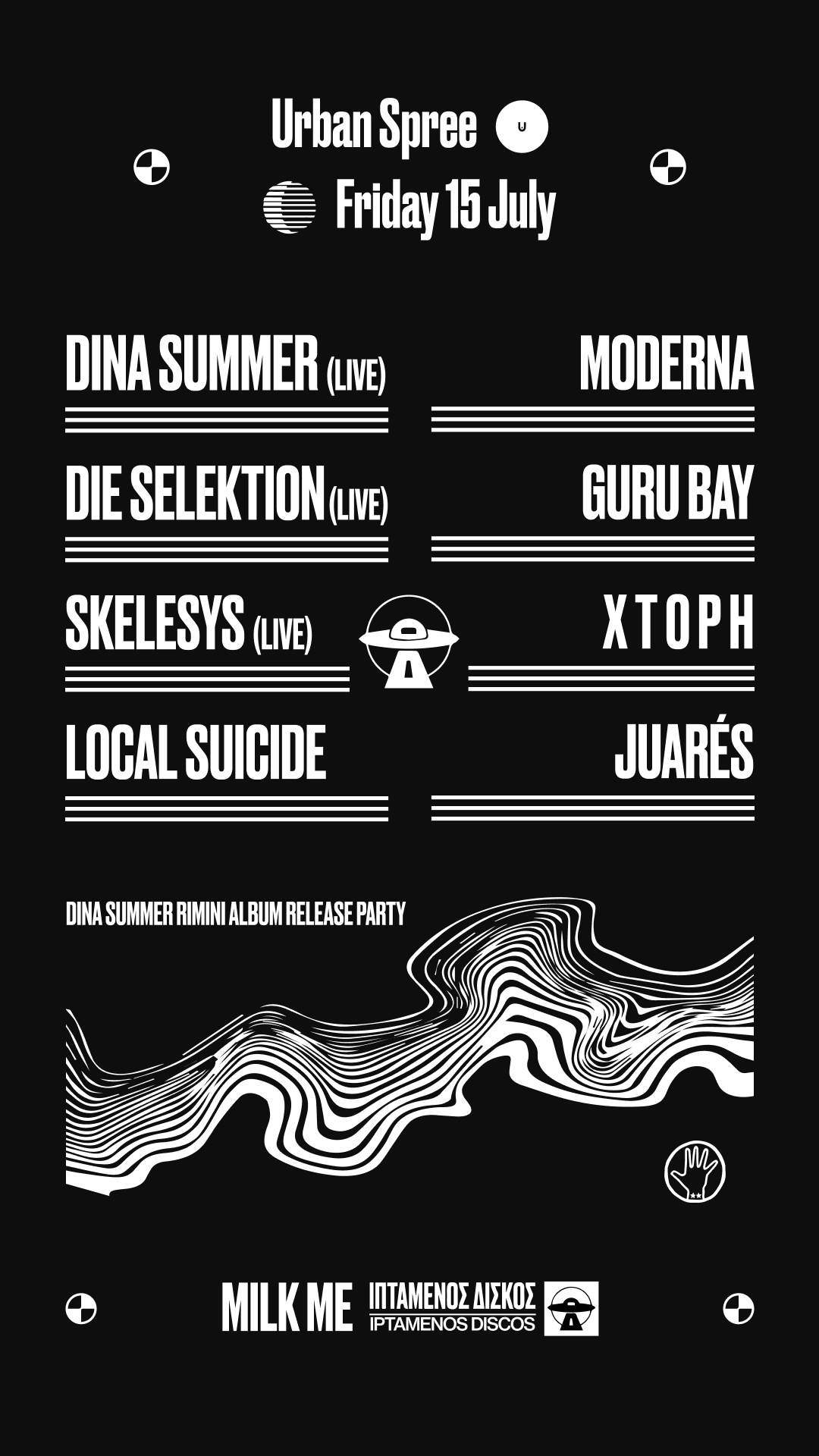 Dina Summer / Die Selektion / Skelesys & Aftershow Party I Berlin - フライヤー表