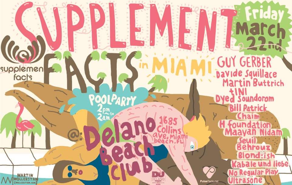Supplement Facts with Guy Gerber & Friends Pool Party - Página frontal