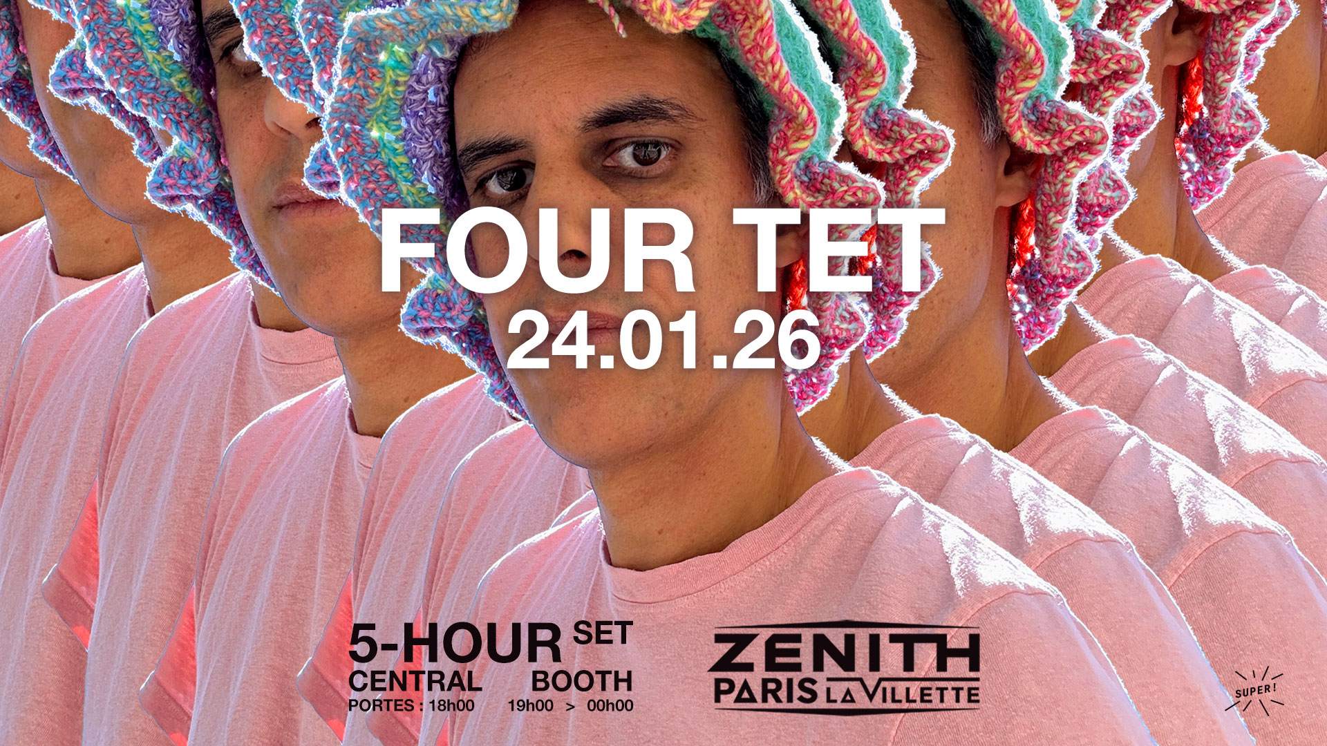 Four Tet - Verso du flyer