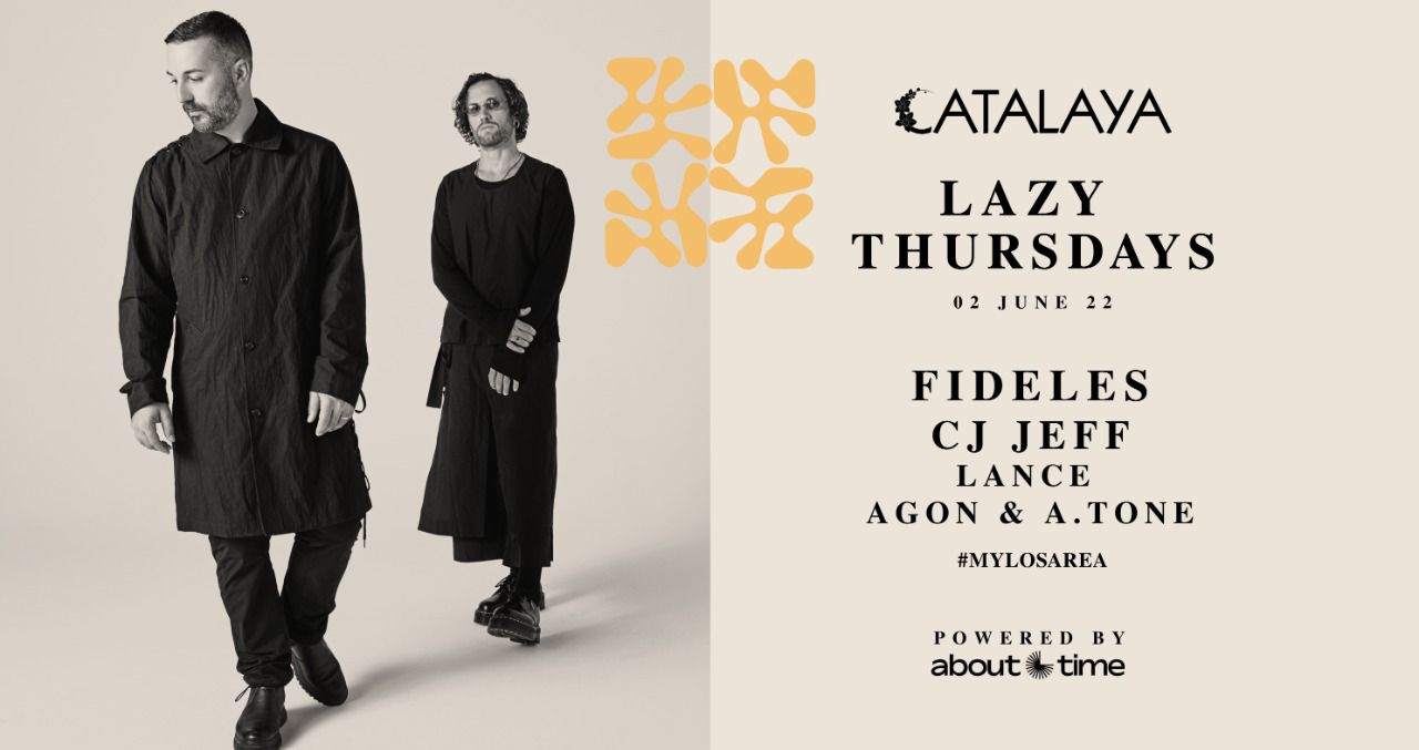 Catalaya presents Lazy Thursdays with Fideles , CJ Jeff , Lance , Agon & A.tone - フライヤー裏