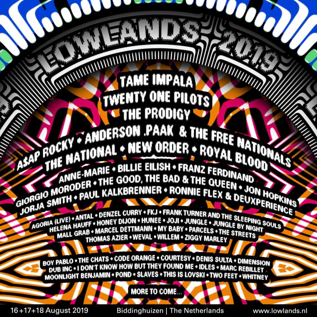 Lowlands Festival 2019 - フライヤー表