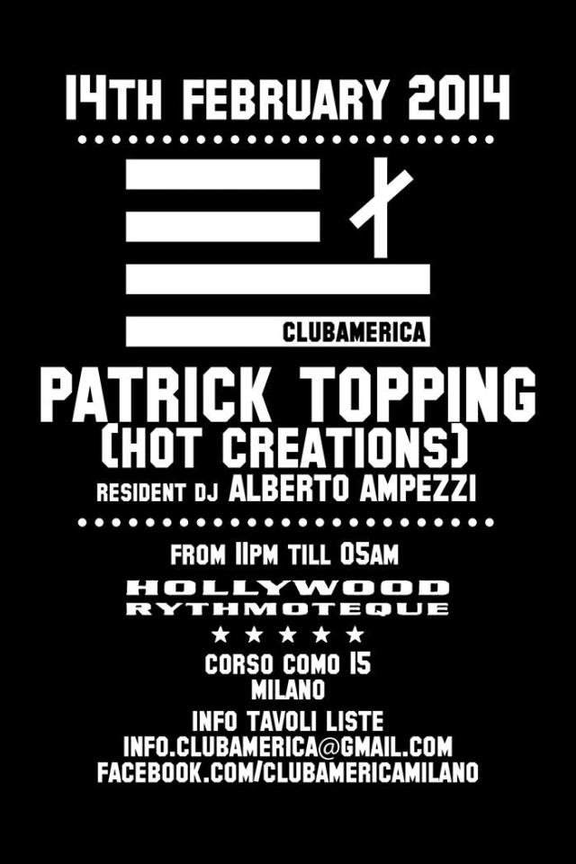 Club America Feat. Patrick Topping - Página trasera