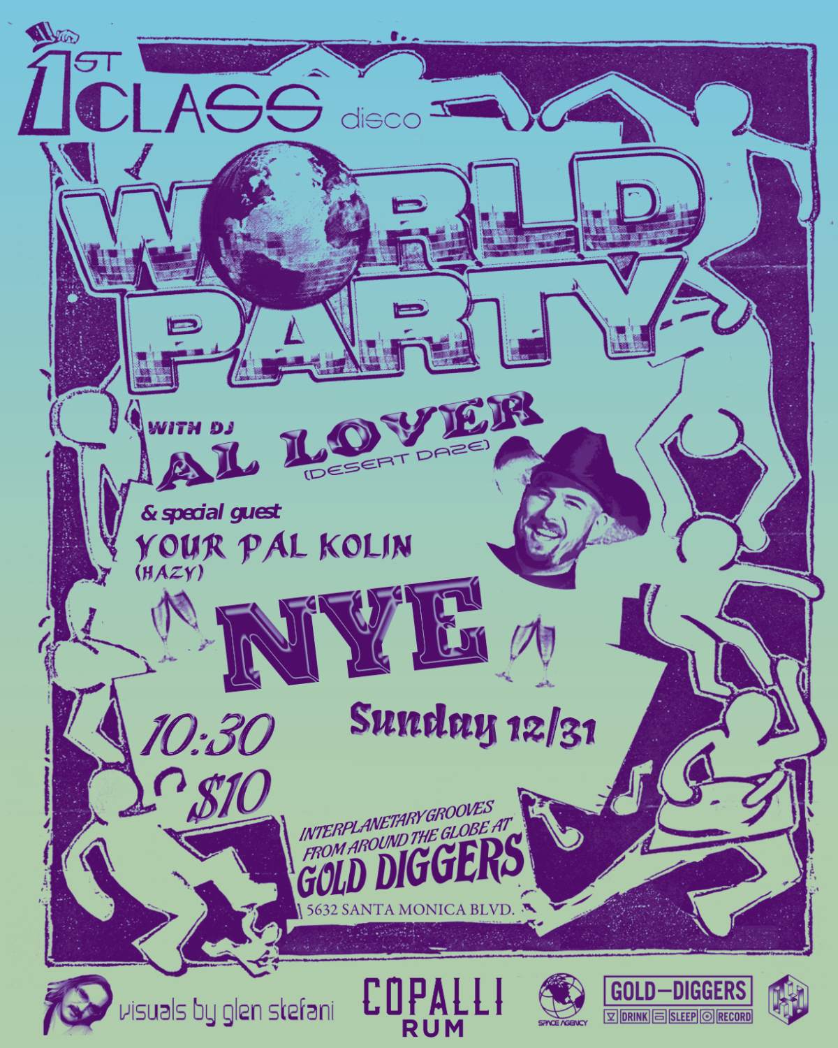 Al Lover's WORLD PARTY NYE - フライヤー表