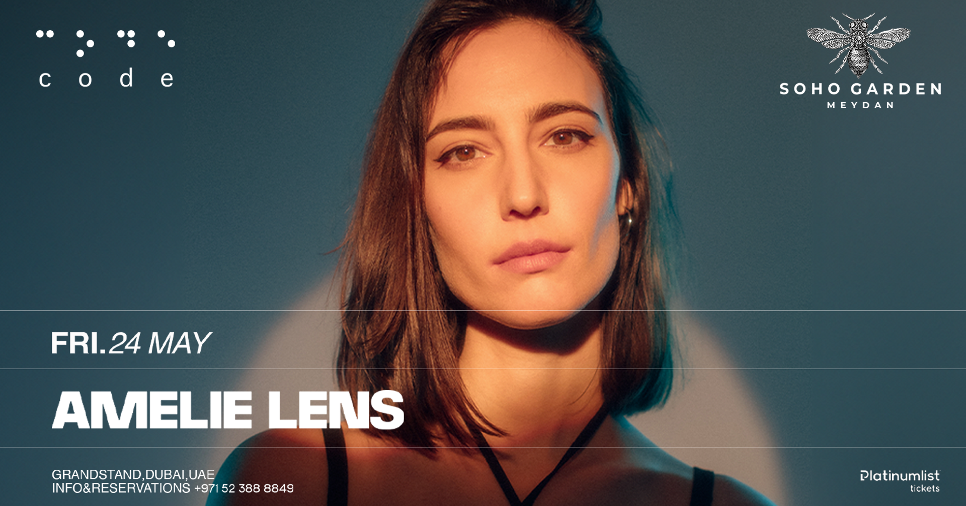 Amelie Lens at Code - フライヤー表