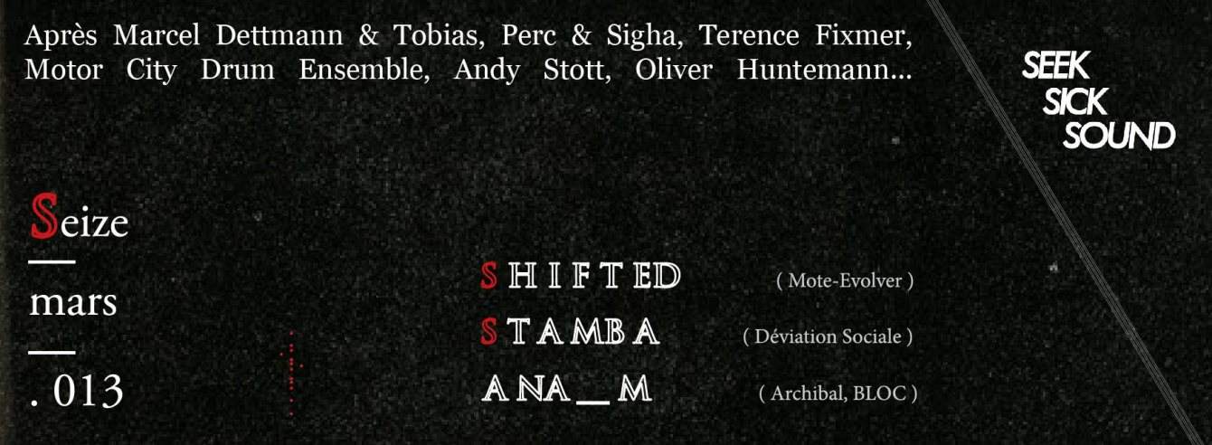 SSS with Shifted, Stamba & Ana_m - Página frontal