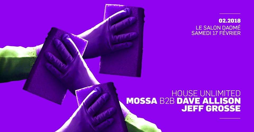 House Unlimited with Dave Allison, Mossa & Jeff Grosse - Página frontal