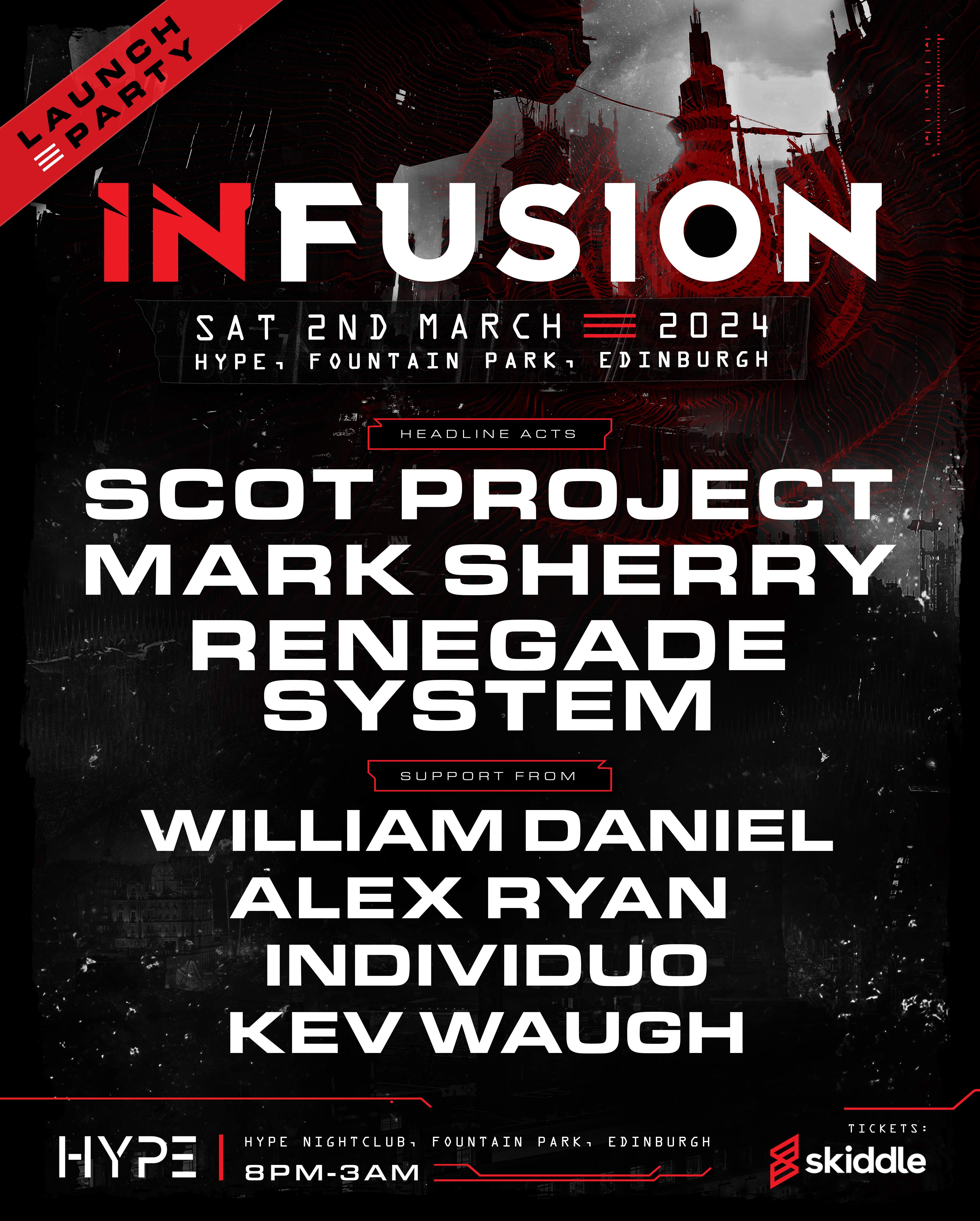 Infusion Launch Party - フライヤー表