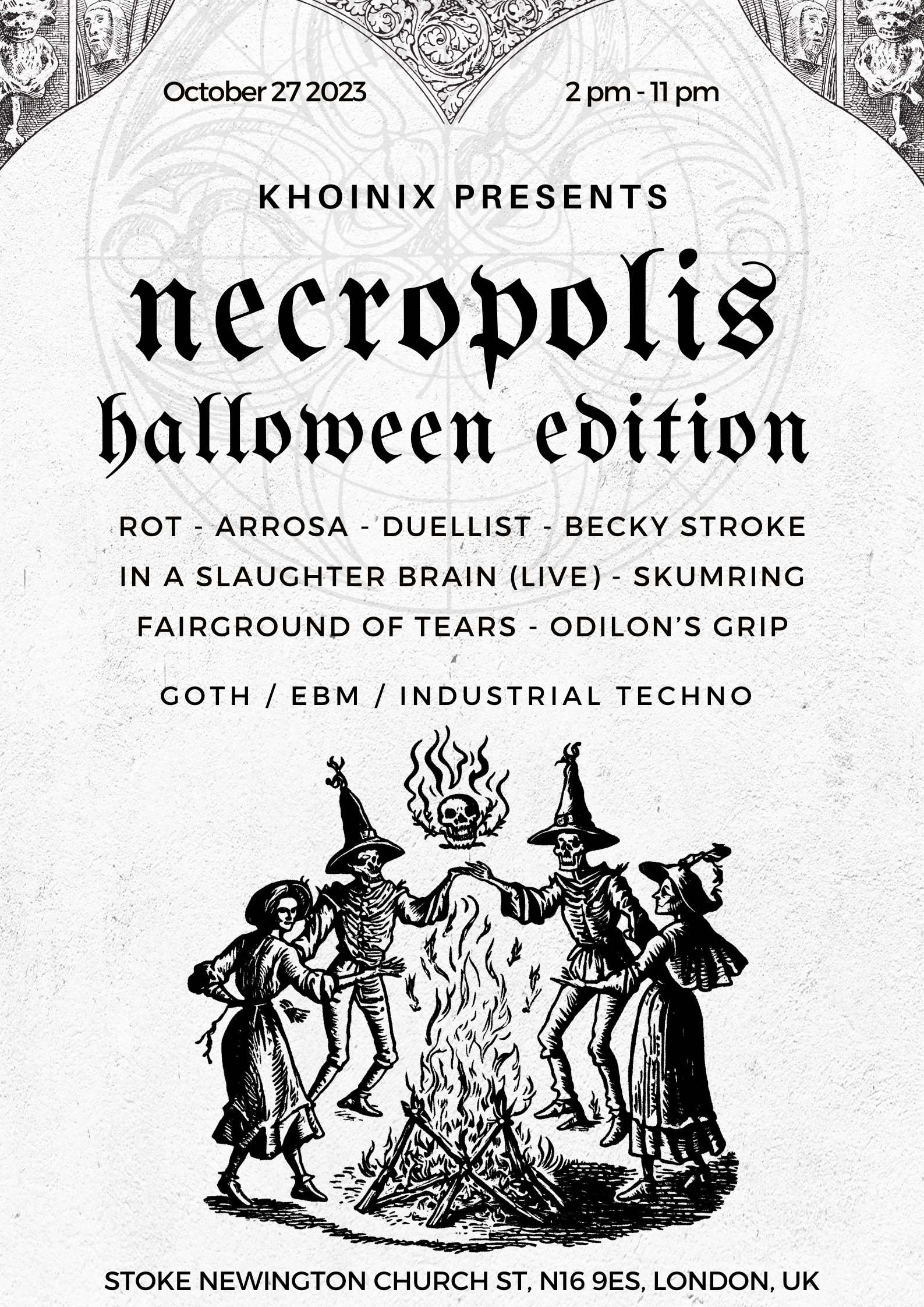 Necropolis Festival Halloween at the Church - フライヤー表