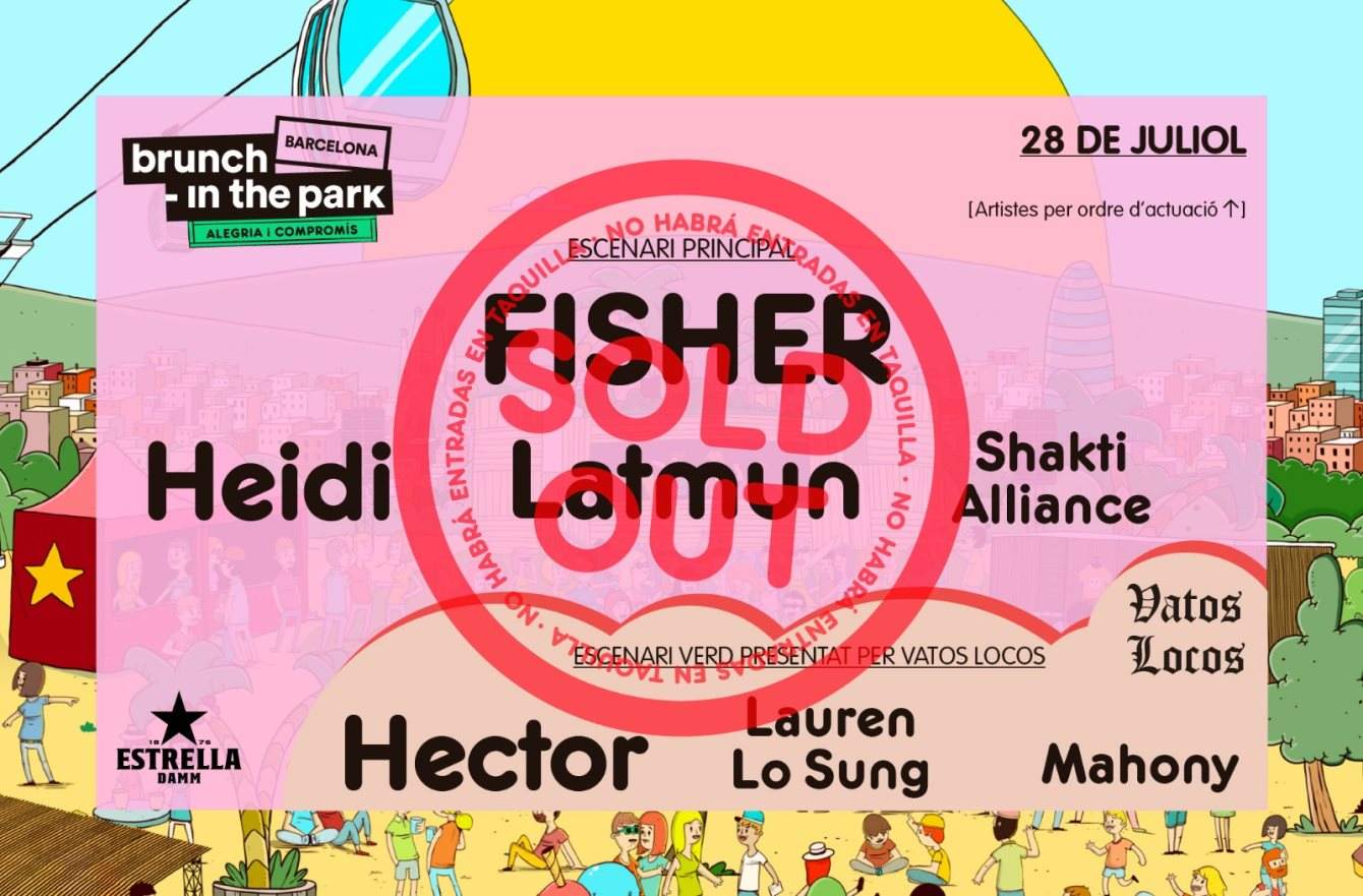 ***SOLD OUT*** Brunch -In the Park #4: FISHER, Heidi, Latmun, Hector, Lauren Lo Sung - フライヤー裏