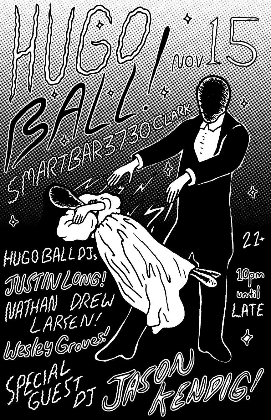 Hugo Ball with Justin Long / Nathan Drew Larsen / Special Guest Jason Kendig - Página frontal