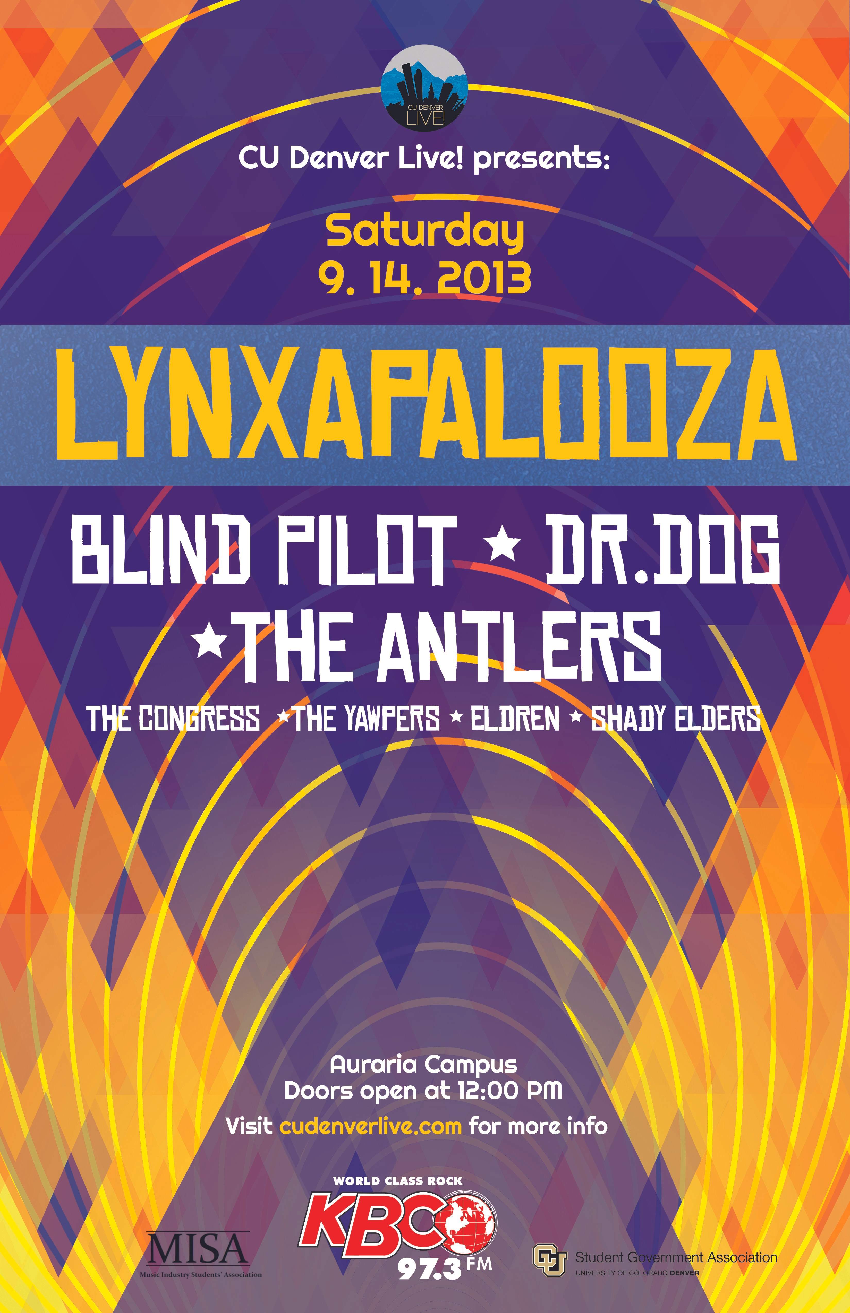 Lynxapalooza Feat. Blind Pilot, Dr. Dog, and The Antlers - Página frontal