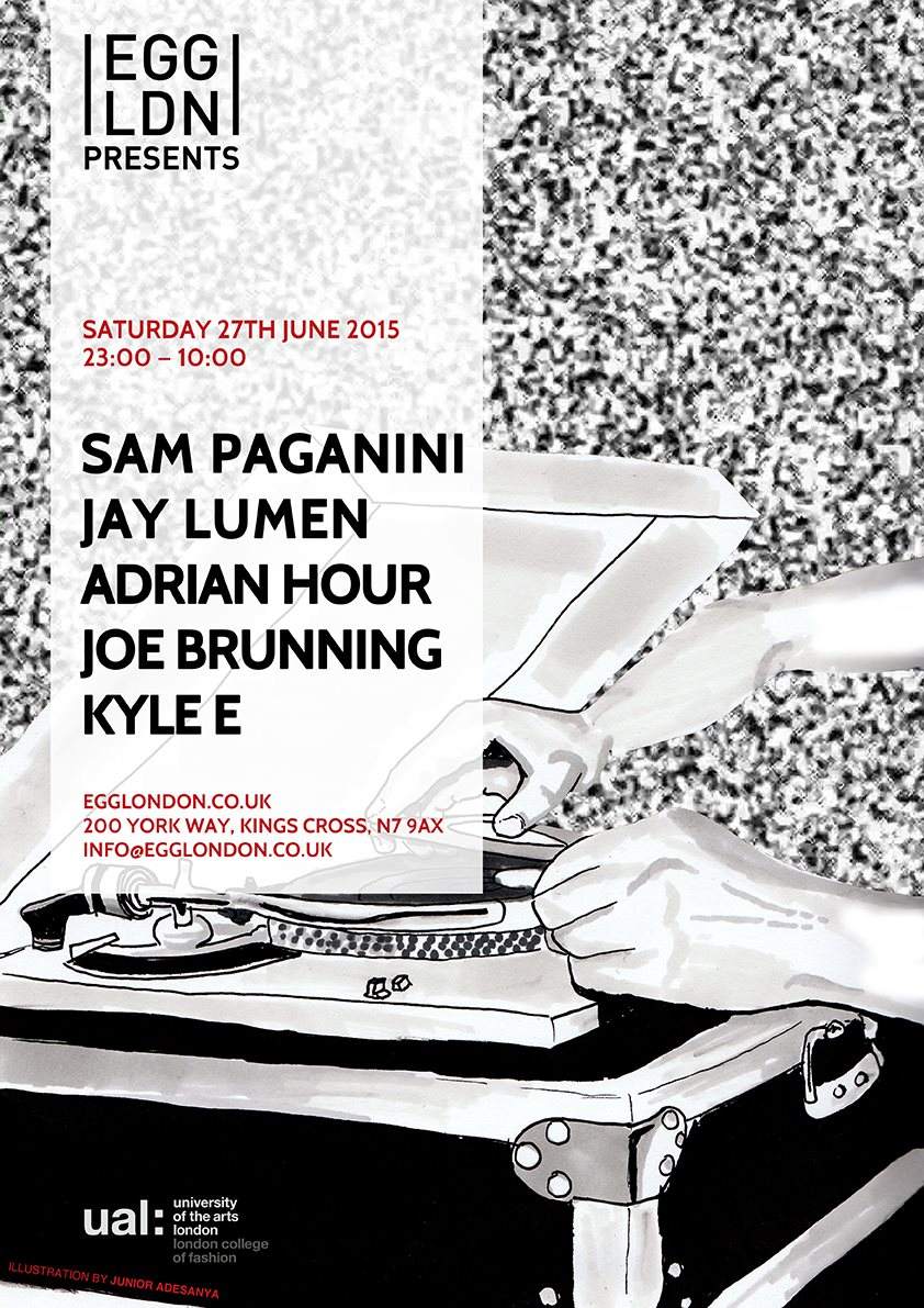 EGG presents: Sam Paganini, Jay Lumen, Adrian Hour - Página frontal