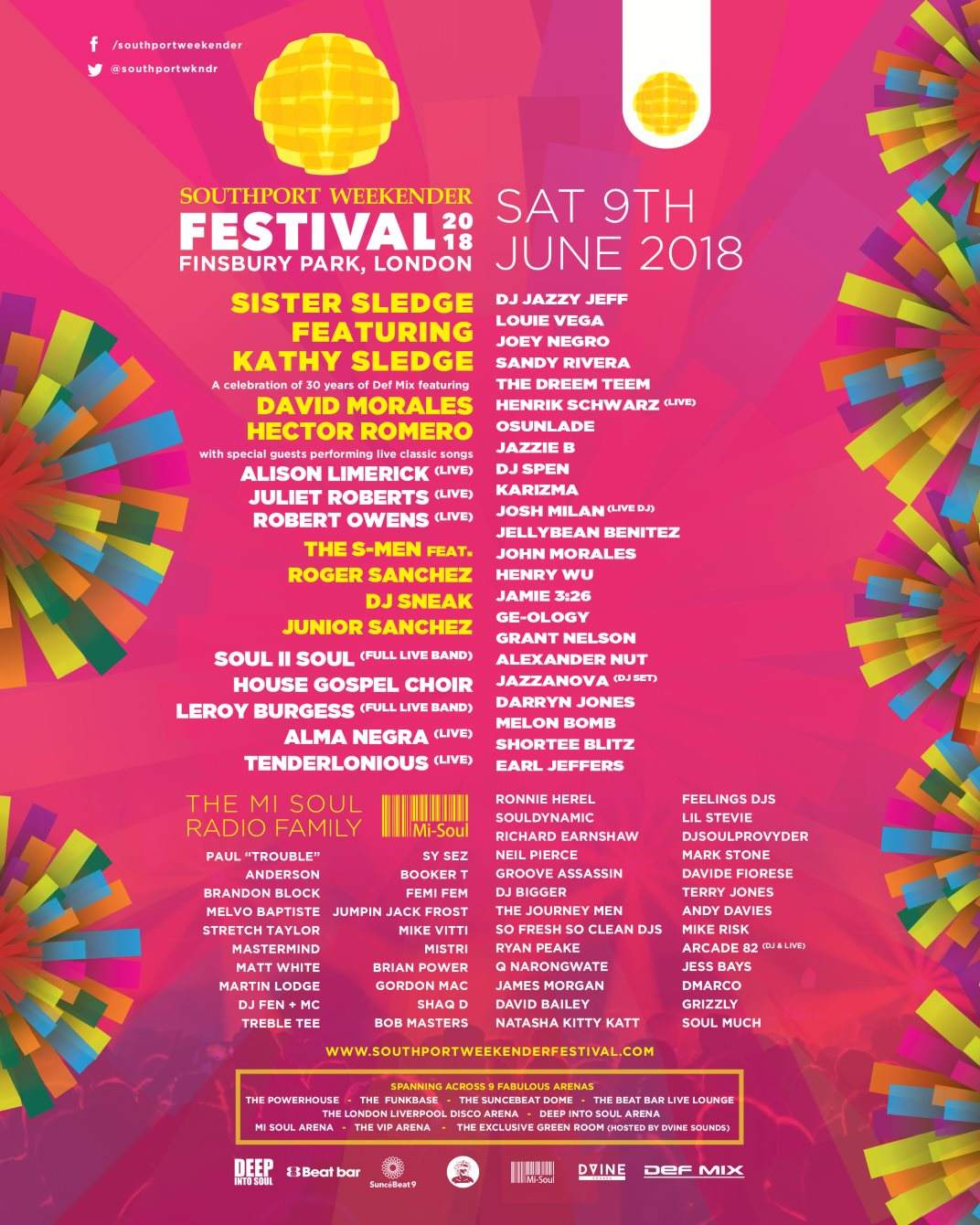Southport Weekender Festival 2018 - Página trasera