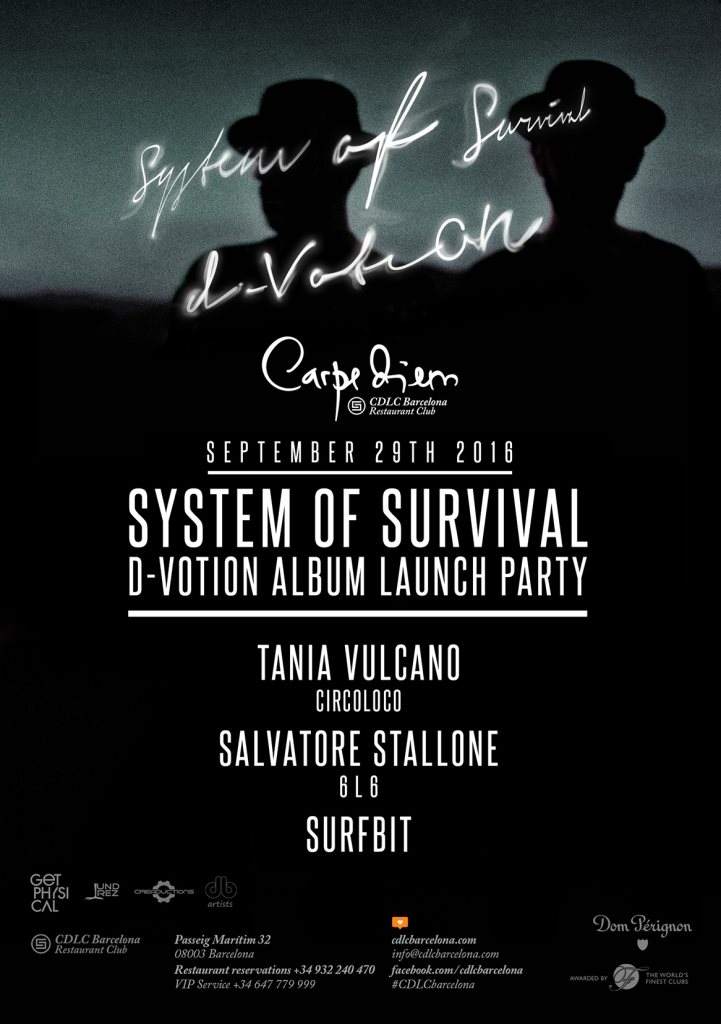 System of Survival D-Votion Album Launch Party - Página frontal