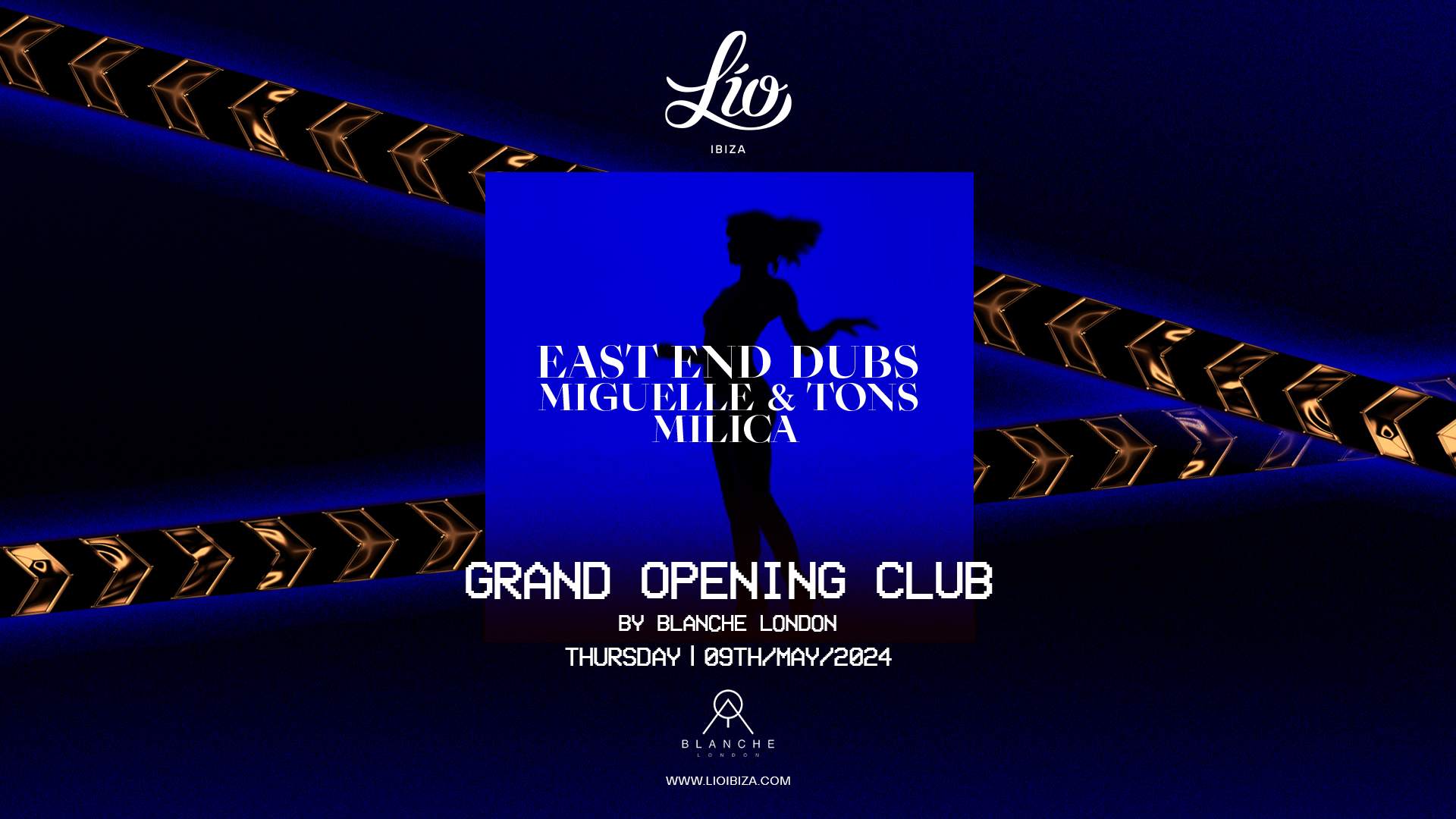 Lío Ibiza Grand Opening Club by Blanche London - フライヤー表