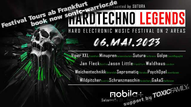 Bus Tour zur HardTechno Legends von Frankfurt über Mannheim - フライヤー裏