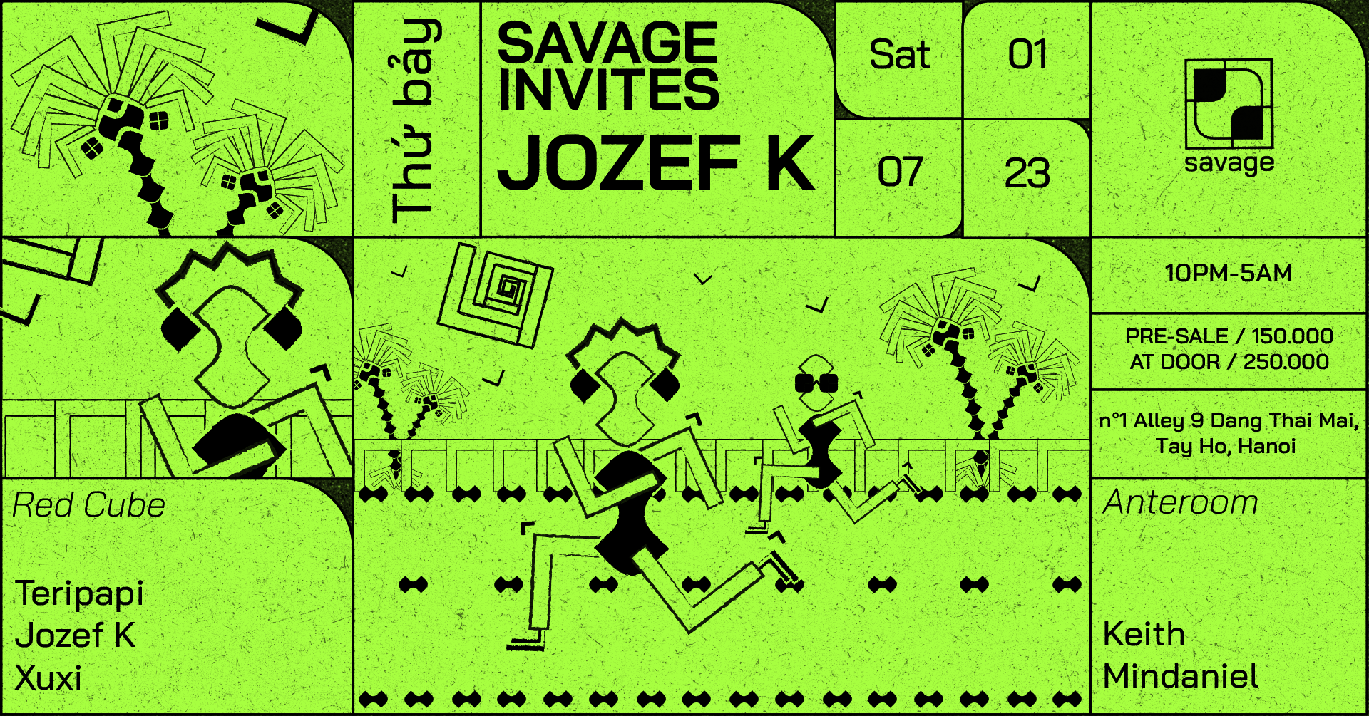 Savage Invites Jozef K - フライヤー裏