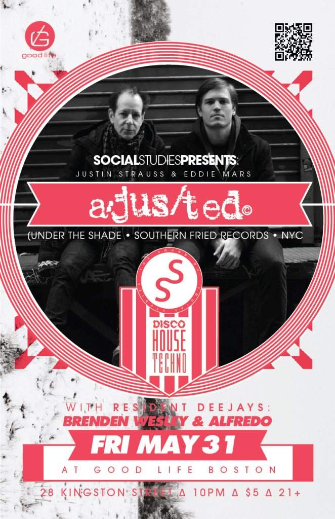 Social Studies presents: A/Jus/Ted (Justin Strauss & Eddie Mars) - Página frontal