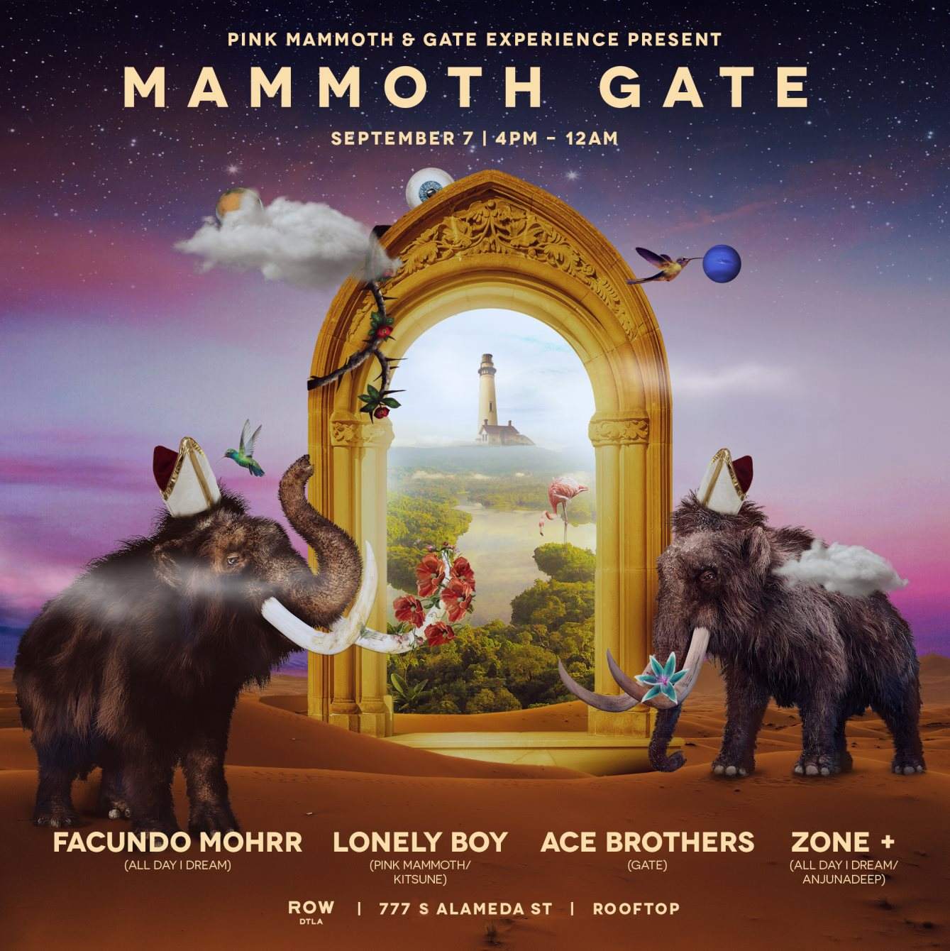 Mammoth Gate Rooftop Sunset Sessions - フライヤー表