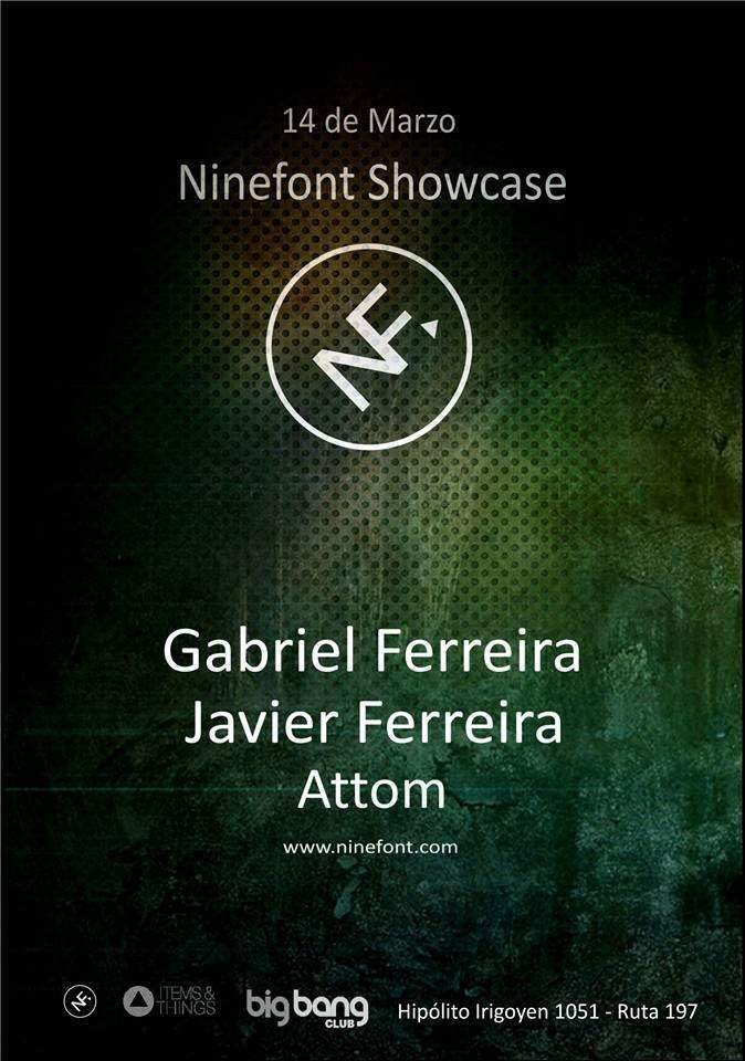 Ninefont Showcase at Big Bang Club - Página frontal
