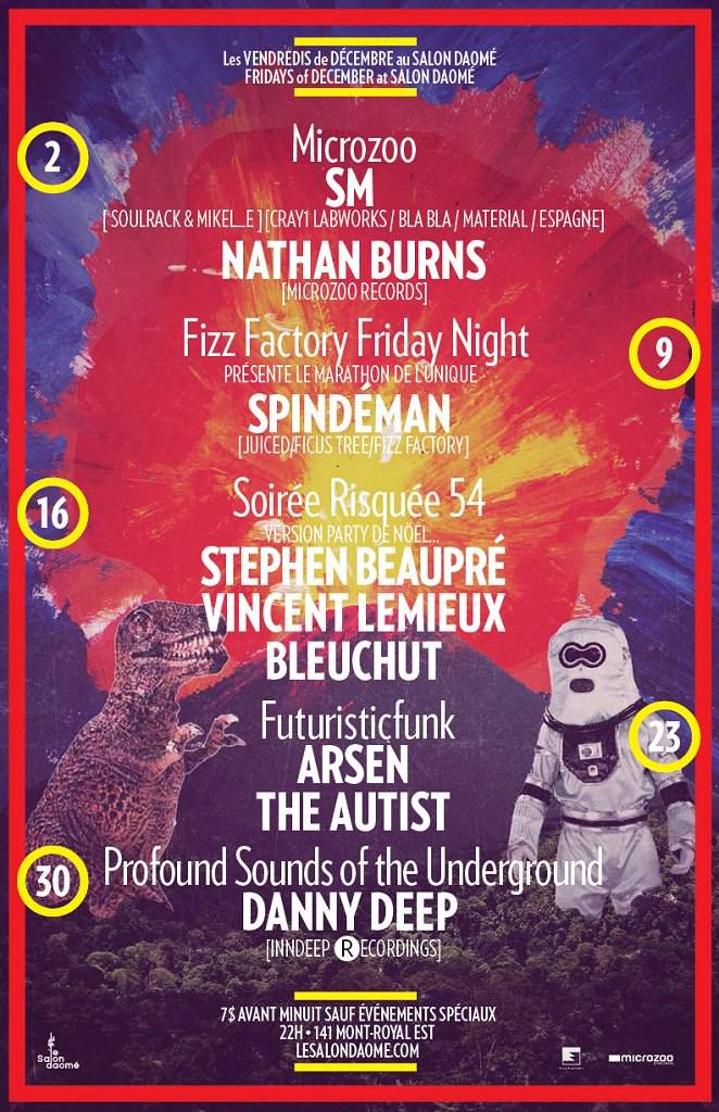 Fizz Factory Friday Night with Spindéman - フライヤー表
