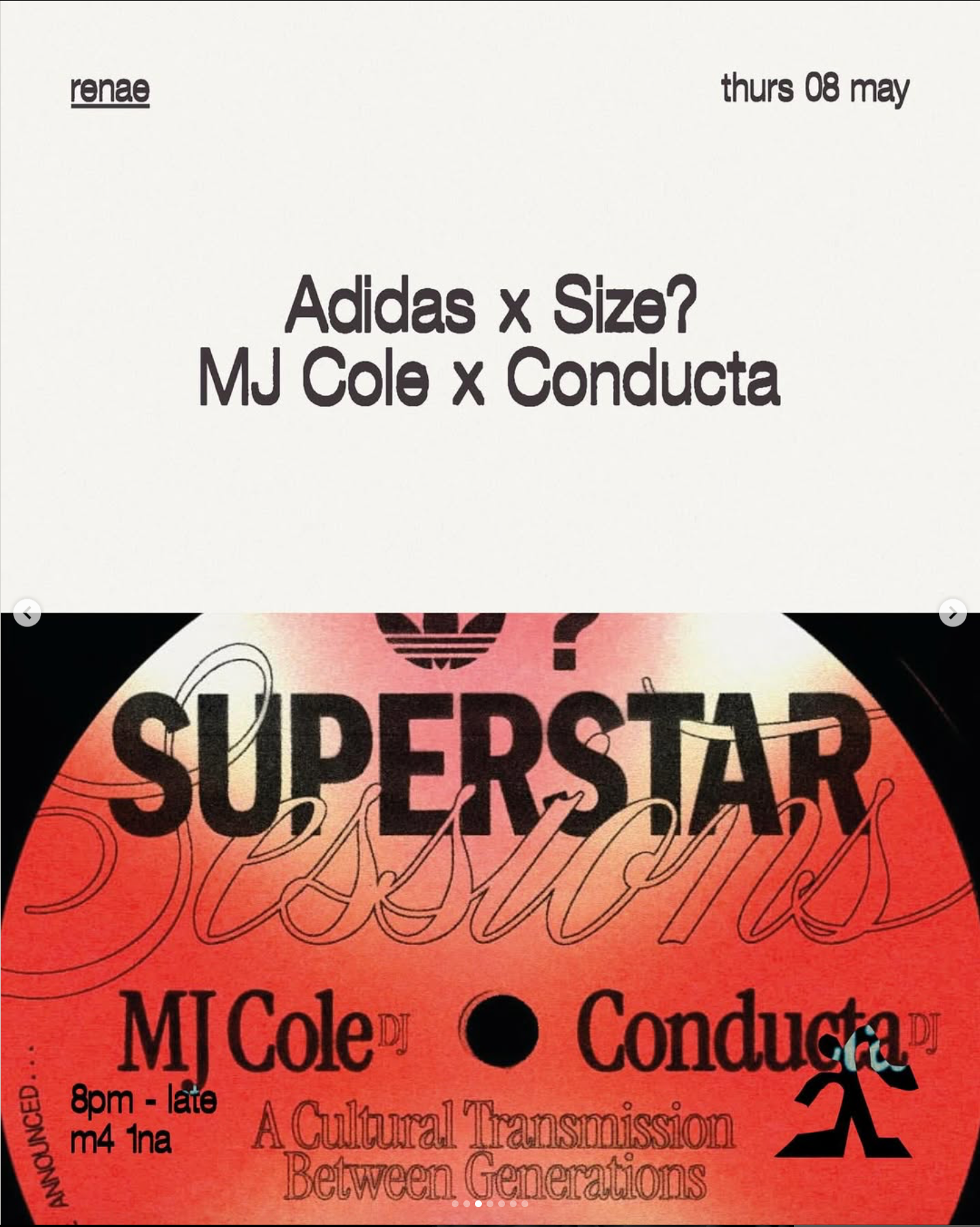 Renae: Adidas x Size? x MJ Cole x Conducta at renae, Manchester