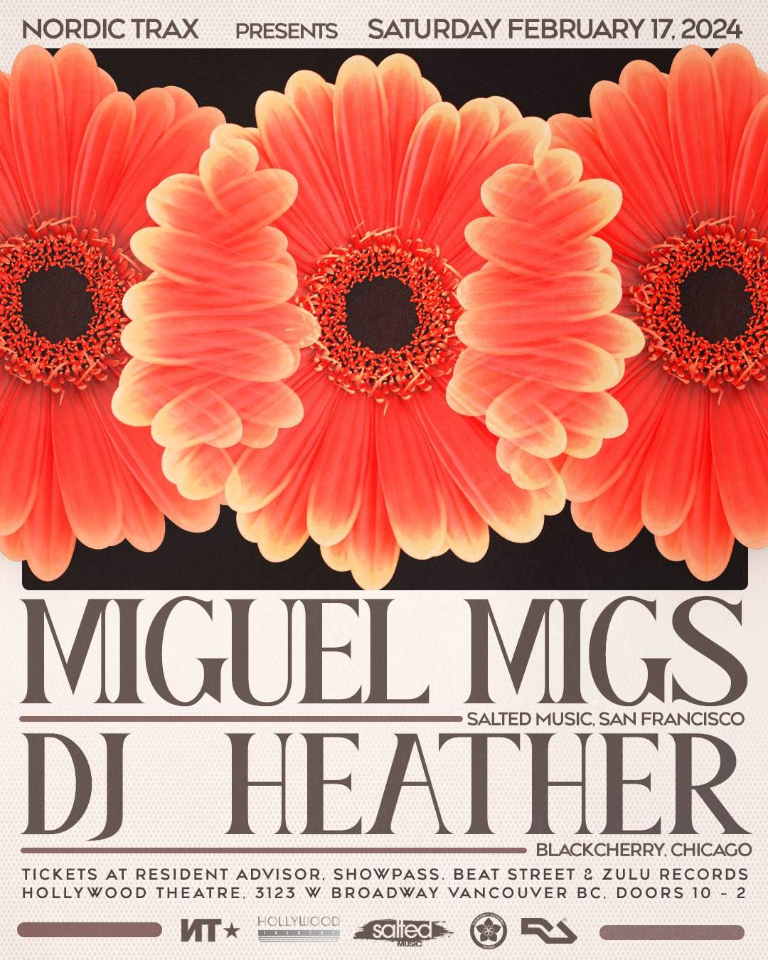 Miguel Migs, DJ Heather - フライヤー表
