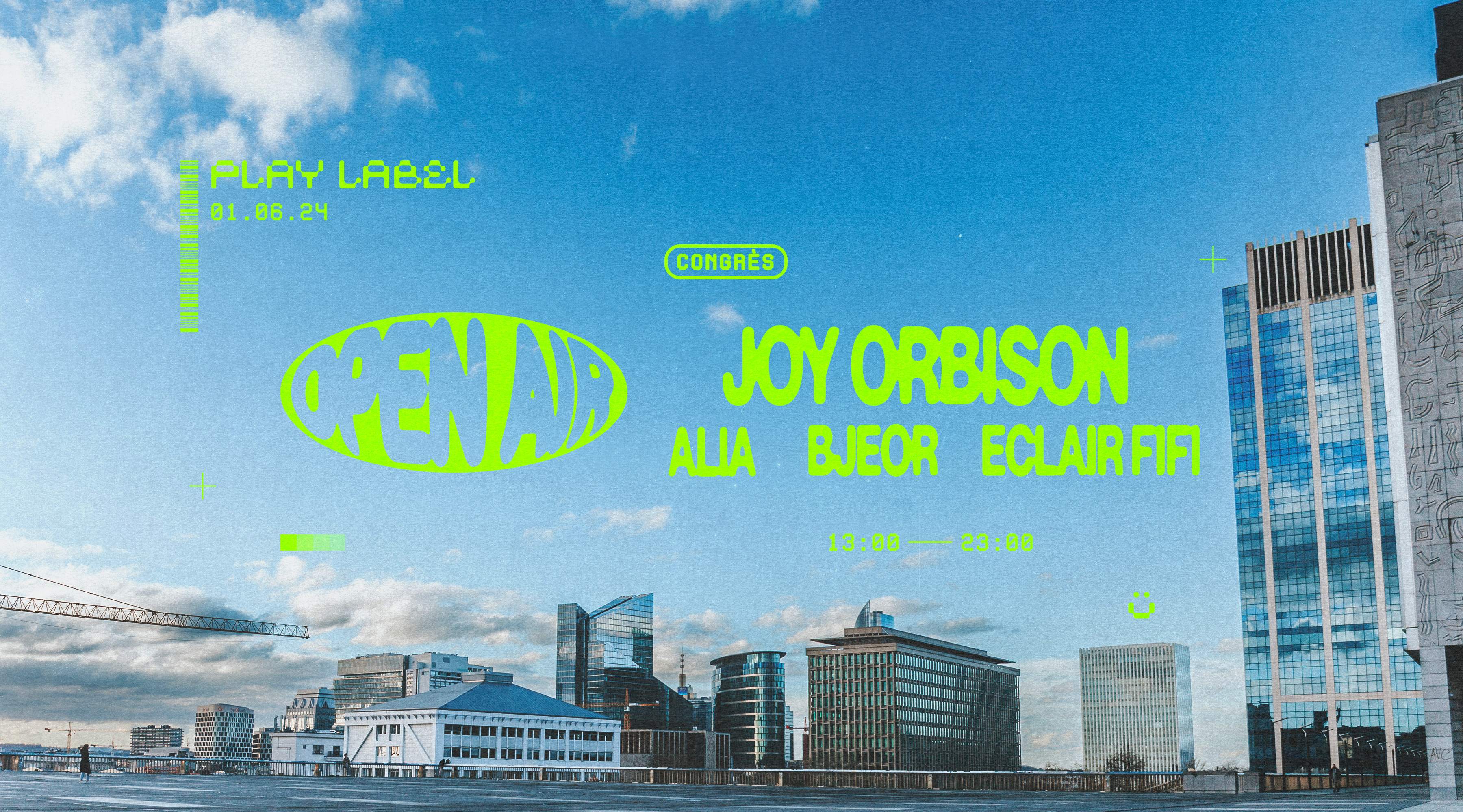 Open-Air • Congrès - Joy Orbison, Eclair Fifi, AliA, Bjeor - フライヤー表