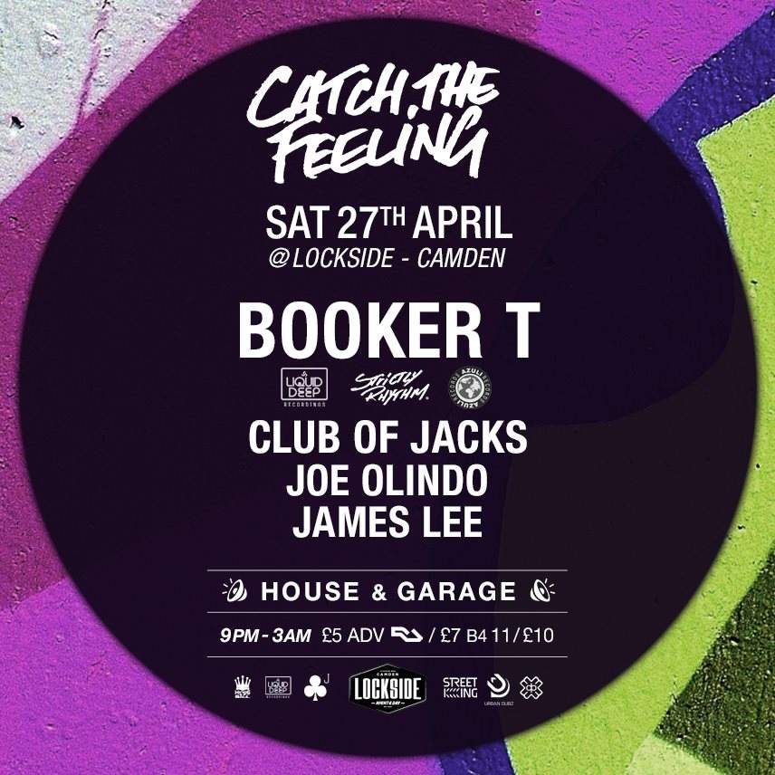 Catch The Feeling - Booker T, Club of Jacks, James Lee, Joe Olindo - フライヤー表