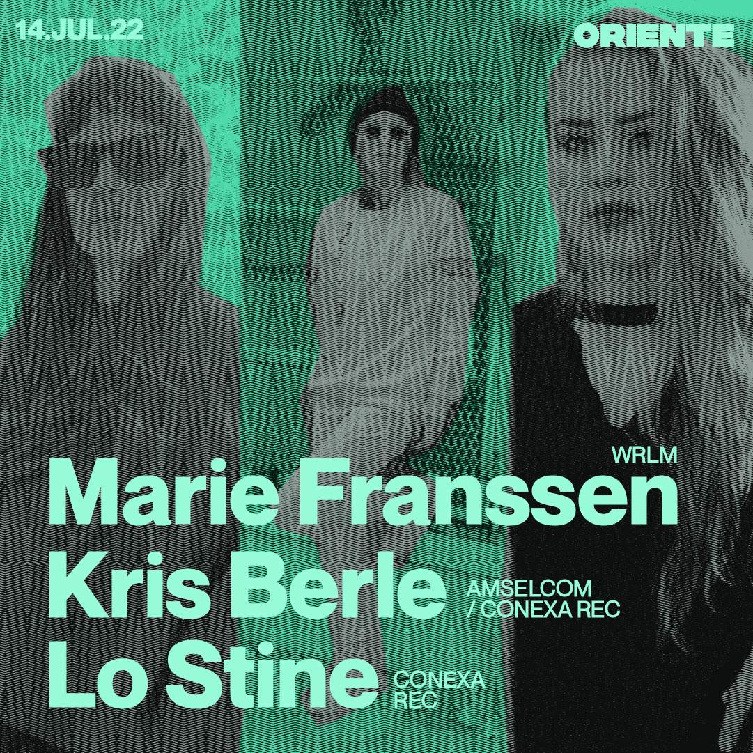 Marie Franssen (WRLM) Kris Berle (Amselcom/Conexa Rec) Lo Stine (Conexa Rec) - フライヤー表