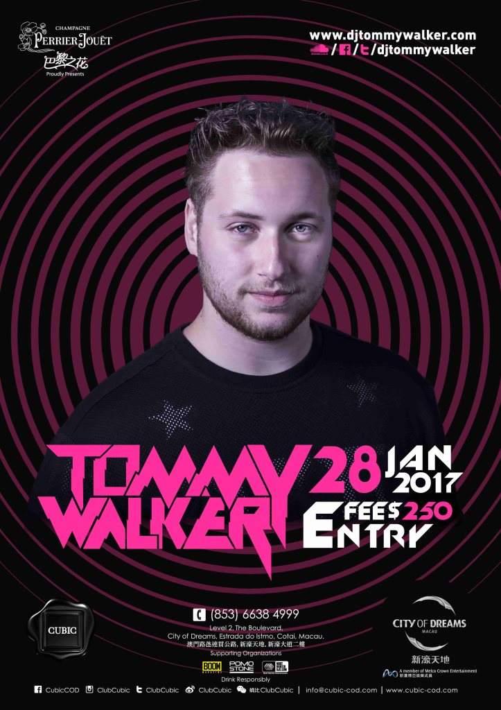 Club Cubic presents Tommy Walker - フライヤー表