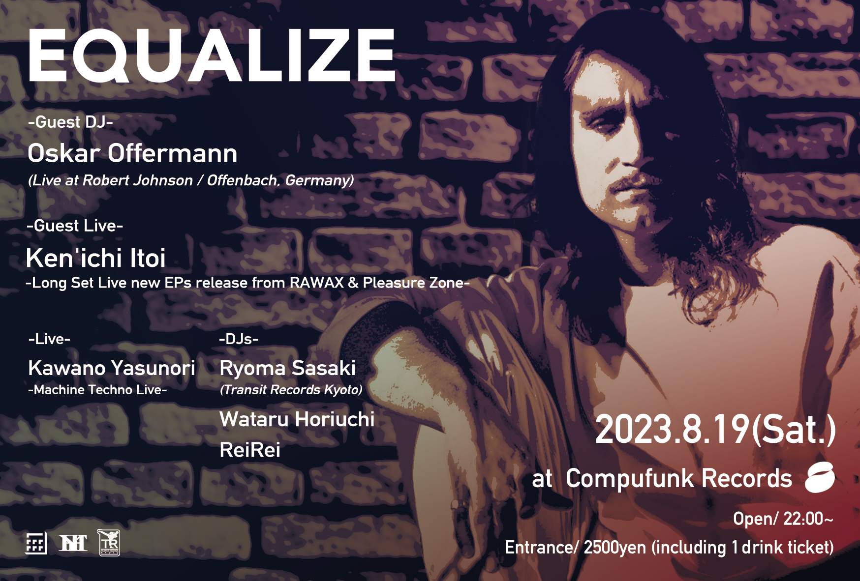 Equalize with Oskar Offermann (Live at Robert Johnson), Ken'ichi Itoi - フライヤー表