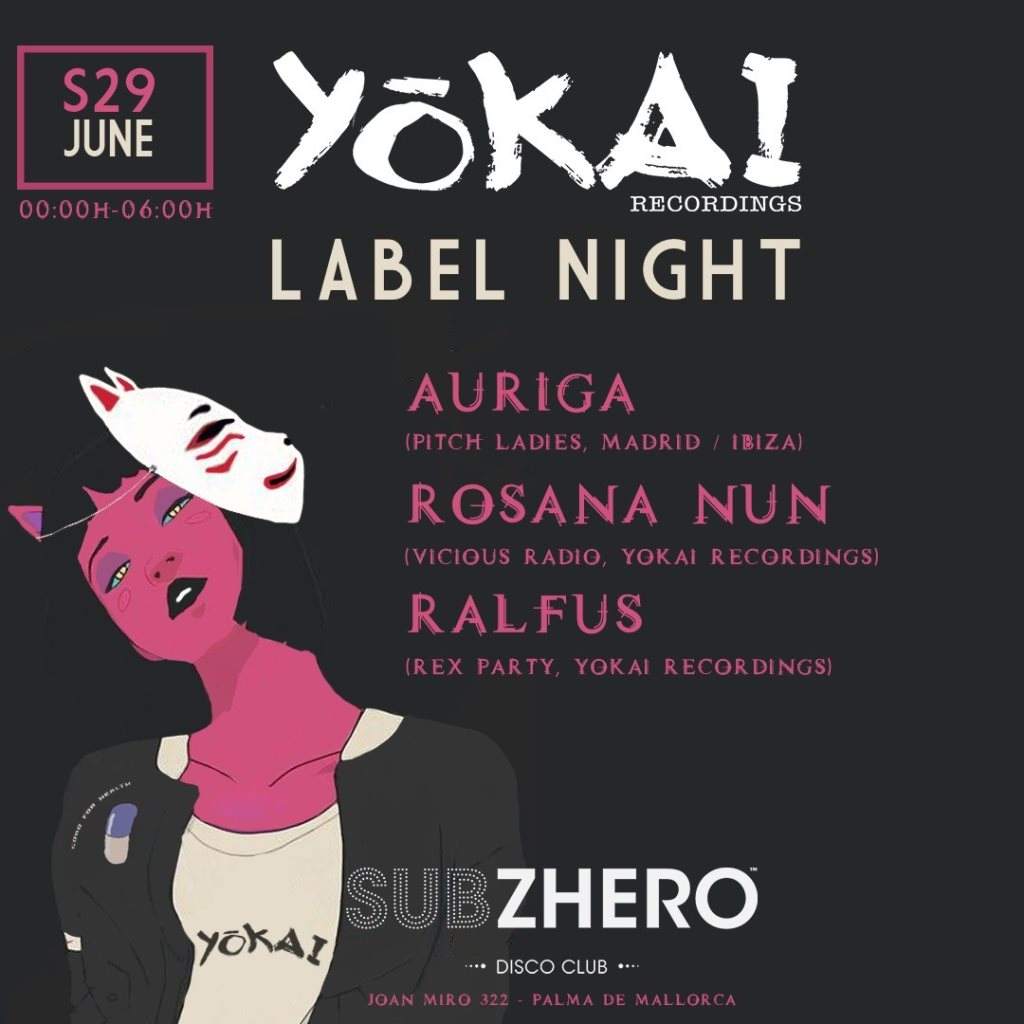 Yokai Recordings Label Night - フライヤー表