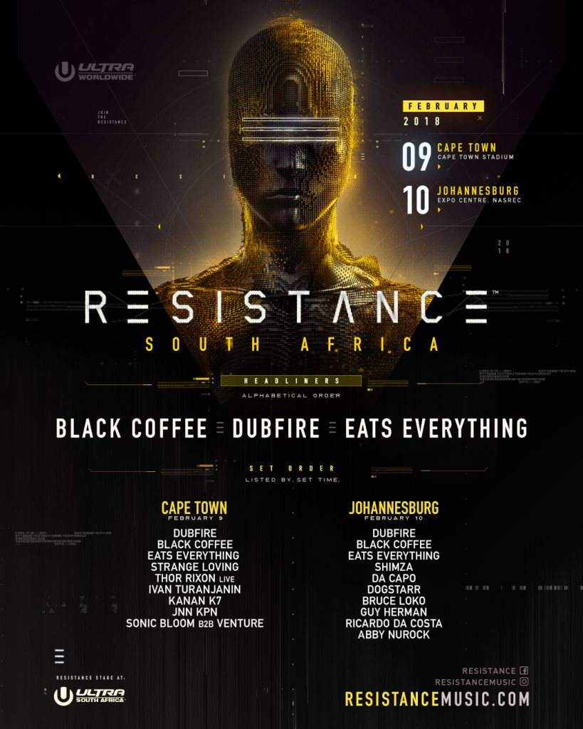 Resistance South Africa - Johannesburg - フライヤー表