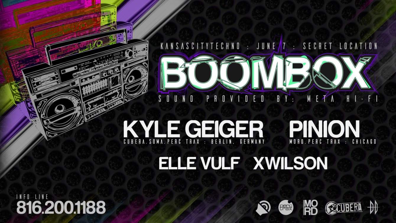 Boombox Feat. Kyle Geiger, Pinion and More - フライヤー表