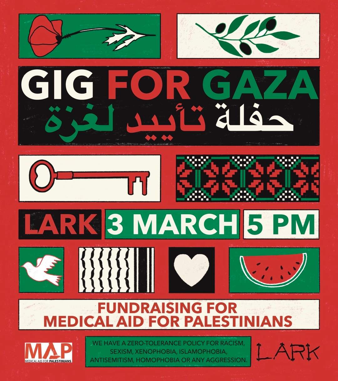Gig for Gaza II - Página frontal